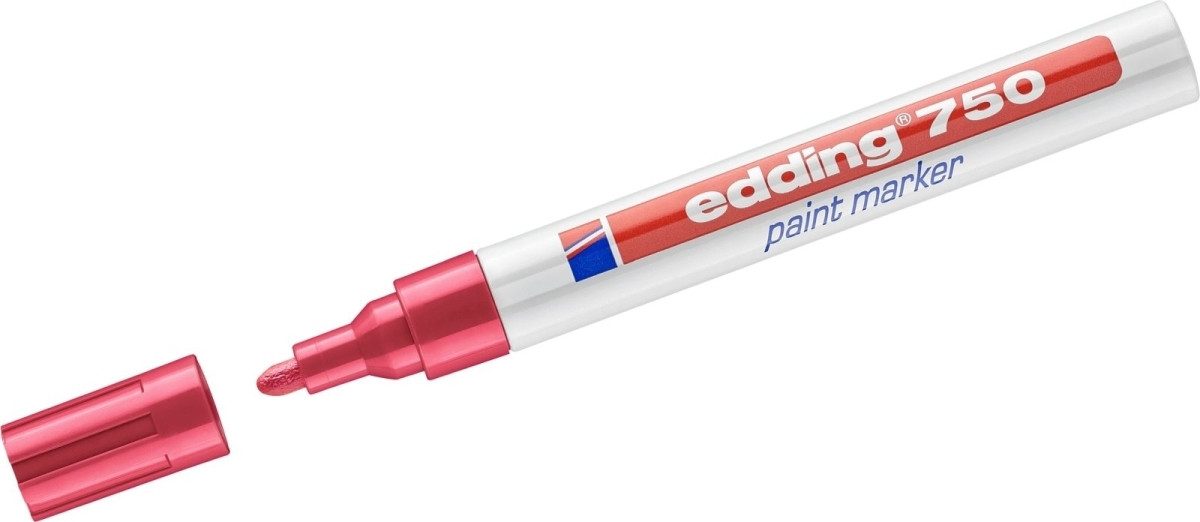 edding Permanentmarker Glanzlack-Marker edding 750 2-4mm rot