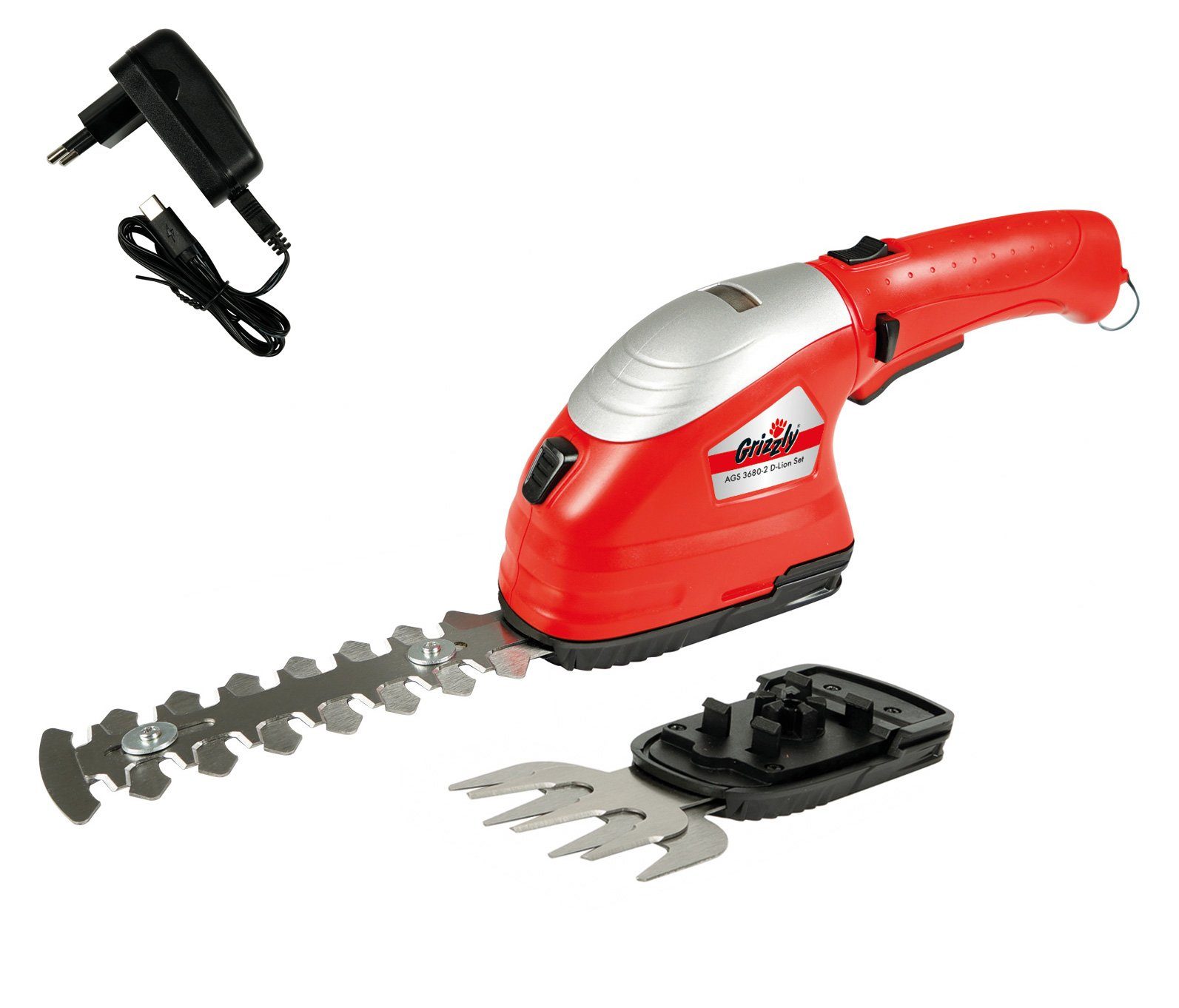 Grizzly Tools Akku Gras Und Strauchscherenset AGS 3680 2 D Lion 3 6 V grizzly-tools-akku-gras-und-strauchscherenset-ags-3680-2-d-lion-3-6-v
