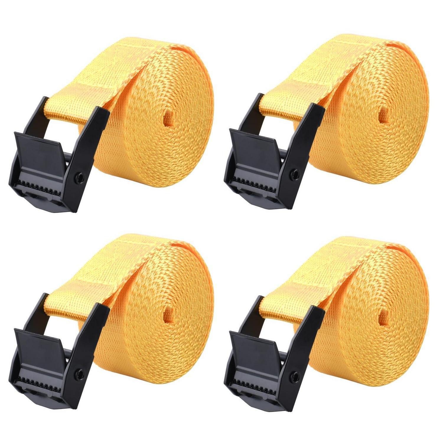LuxusKollektion Spanngurt Spanngurt 2m Gelb 4 Stk 200kg (4-St)