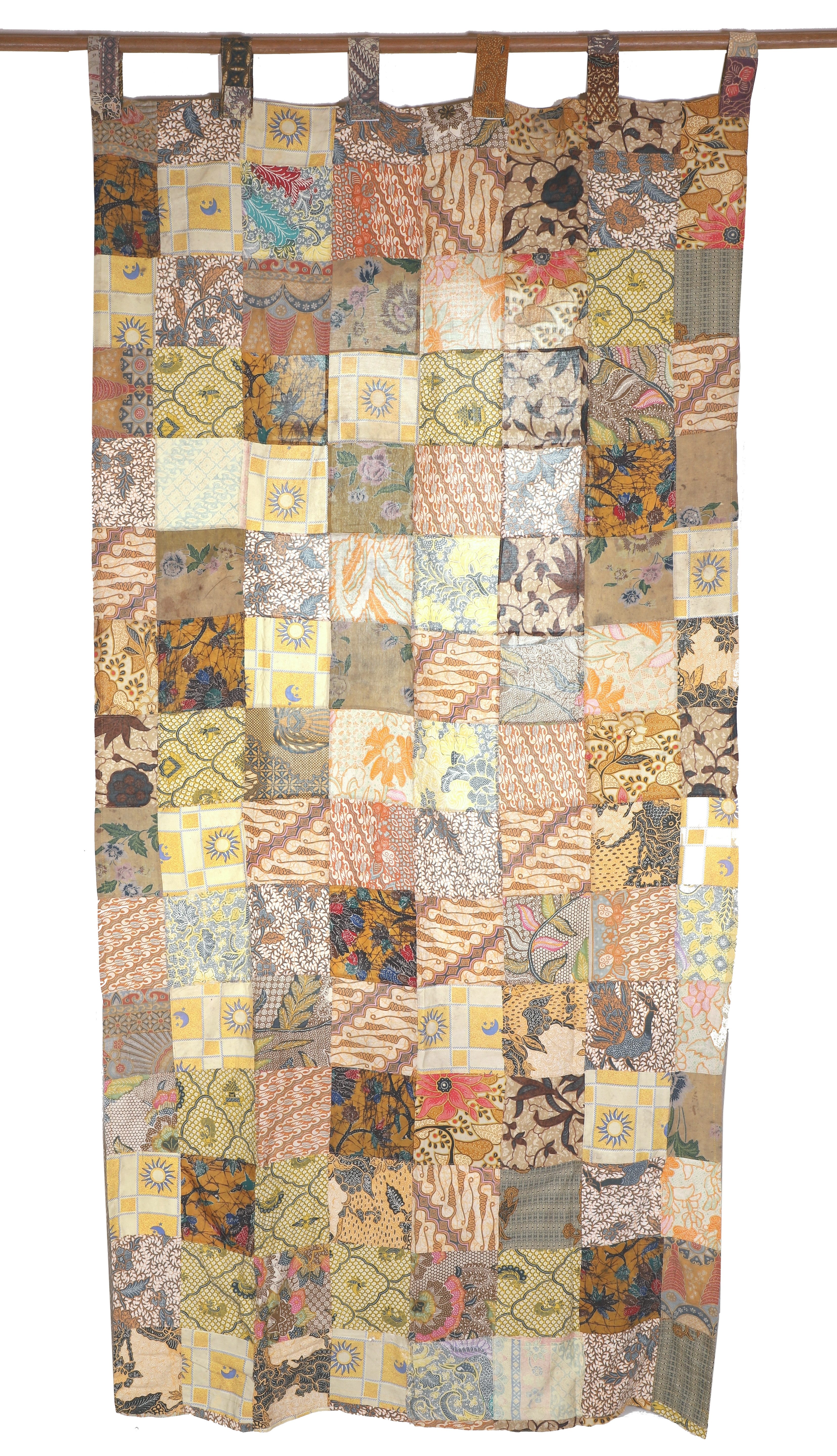 Guru-Shop Vorhang Boho Upcycling Patchwork Vorhang, alternativer..