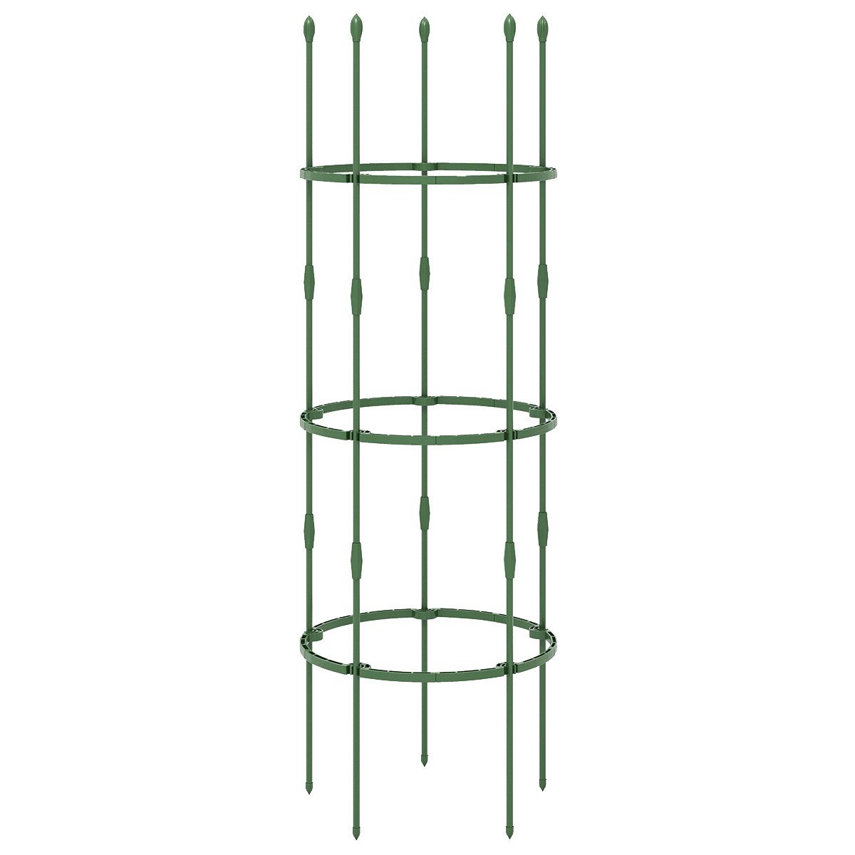 COSTWAY Rankhilfe, 3 St., verstellbare Höhe, für Kletterpflanzen, 154cm hoch