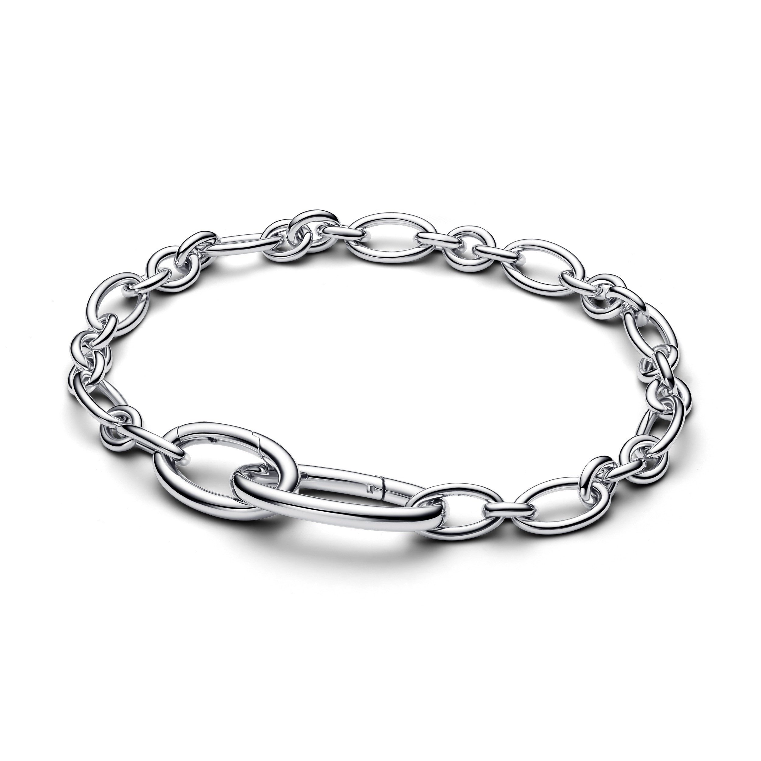 Pandora Armband Me Armband Aufklappbare Glieder Oval Silber 594678C00 17.5 cm