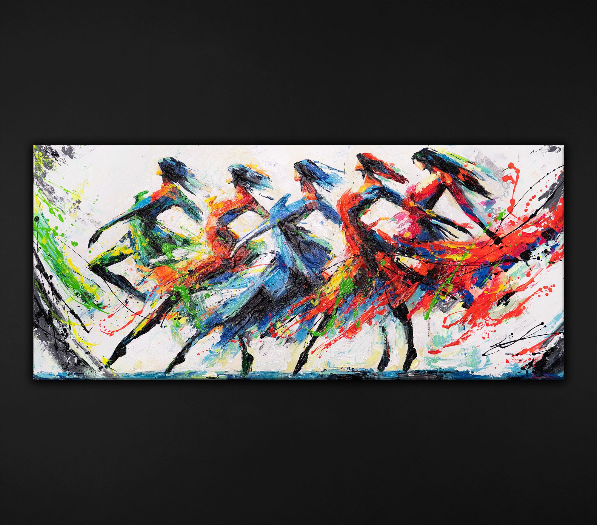 YS-Art Gemälde Wandbild, Menschen, Leute, Personen, günstig online kaufen