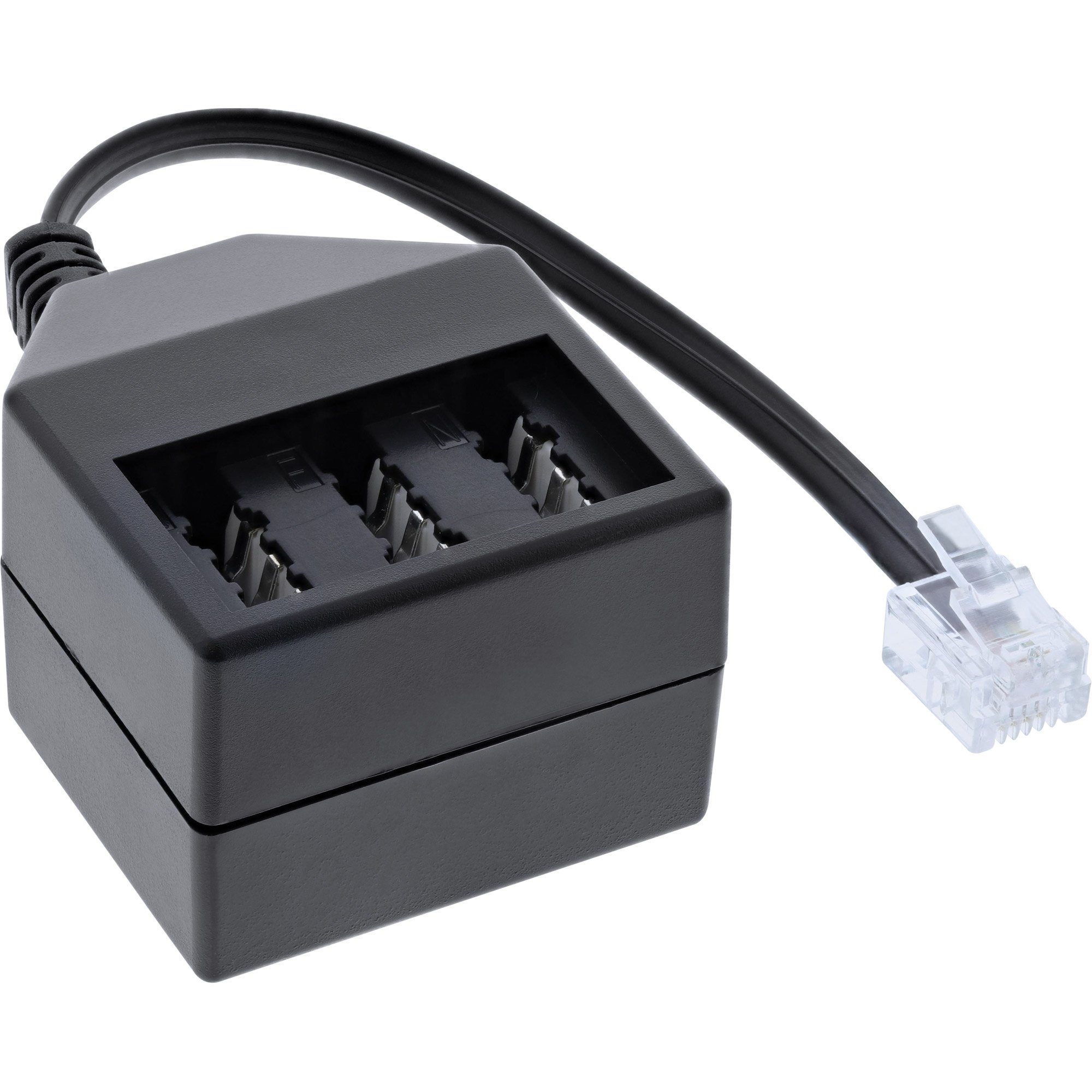 Inline InLine® TAE Adapterkabel, RJ11 (6P4C) Stecker auf TAE NFN Buchse Telefonkabel