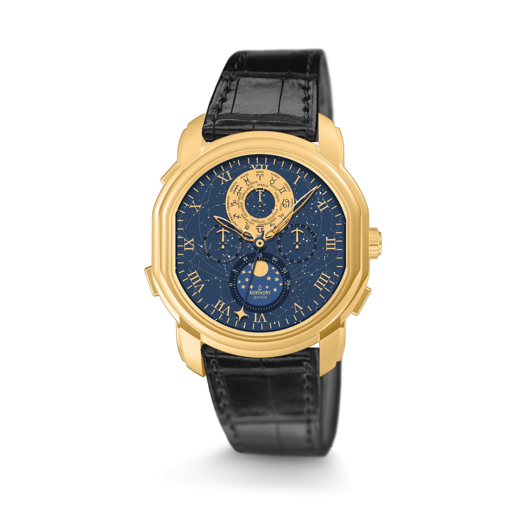Kronsegler Quarzuhr Zentaur Mondphasenuhr