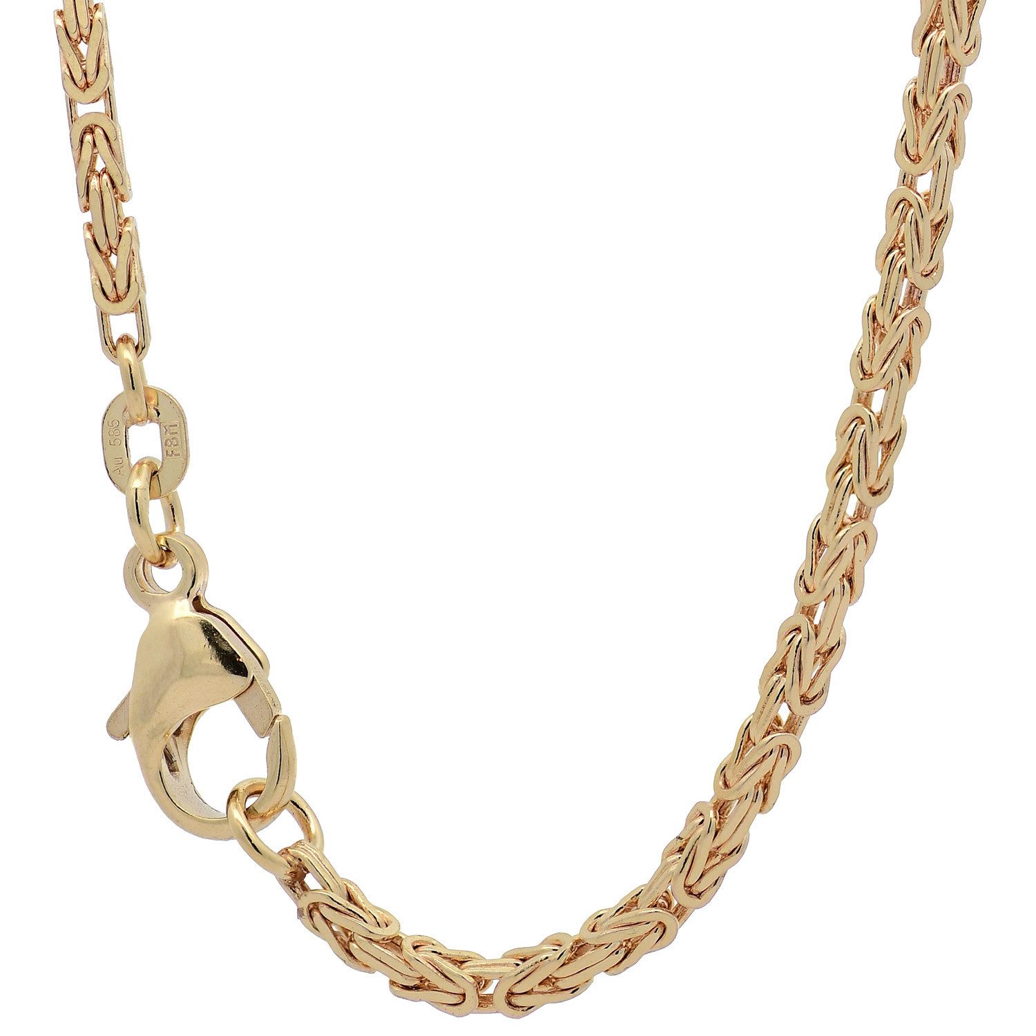 HOPLO Königskette Goldkette Königskette Armkette Breite 1,8 mm 18,5 cm 585- günstig online kaufen