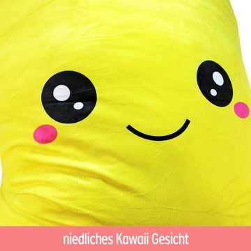 Tierkuscheltier XXL Bubble-Tea Kuscheltier 100 cm in gelb