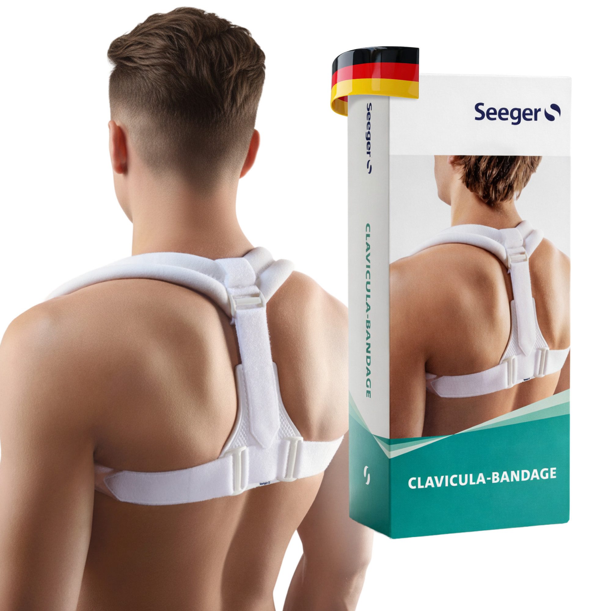 Seeger Gesundheitshaus Schulterbandage Rücken Geradehalter & Haltungskorrektur für Damen und Herren