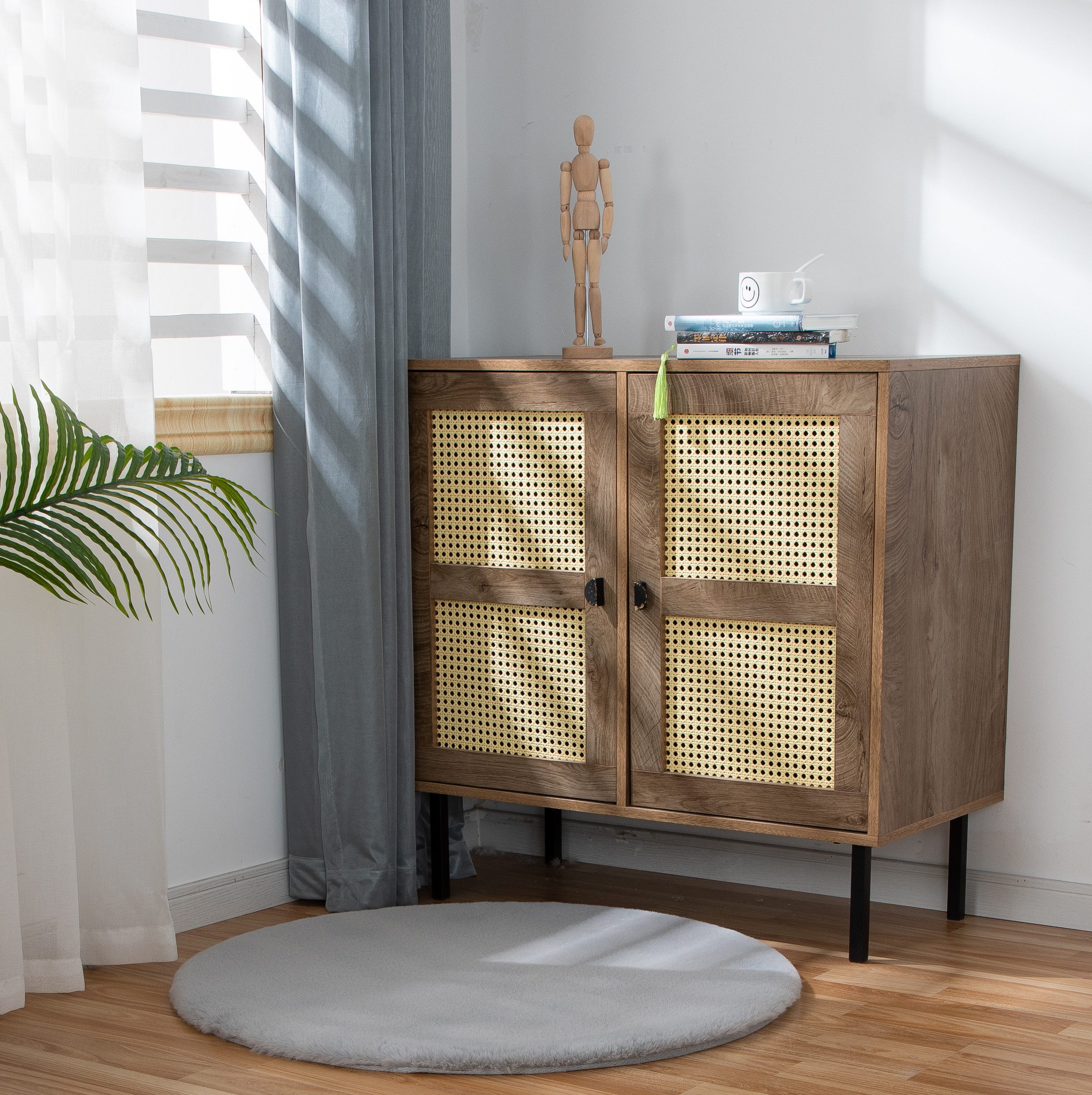 Vimoda Hochflor-Teppich Softy,hochwertiger Fellteppich Wohnzimmer, Rund, Hö günstig online kaufen