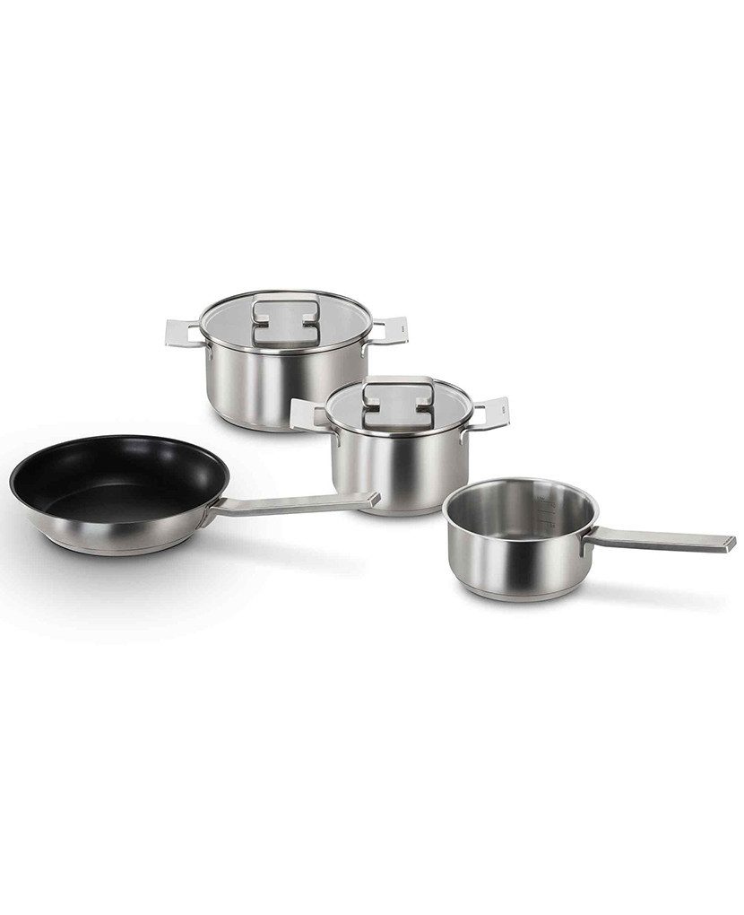 SIEMENS Kochtopf HZ9SE040, Edelstahl (4-tlg), 4-teiliges Set