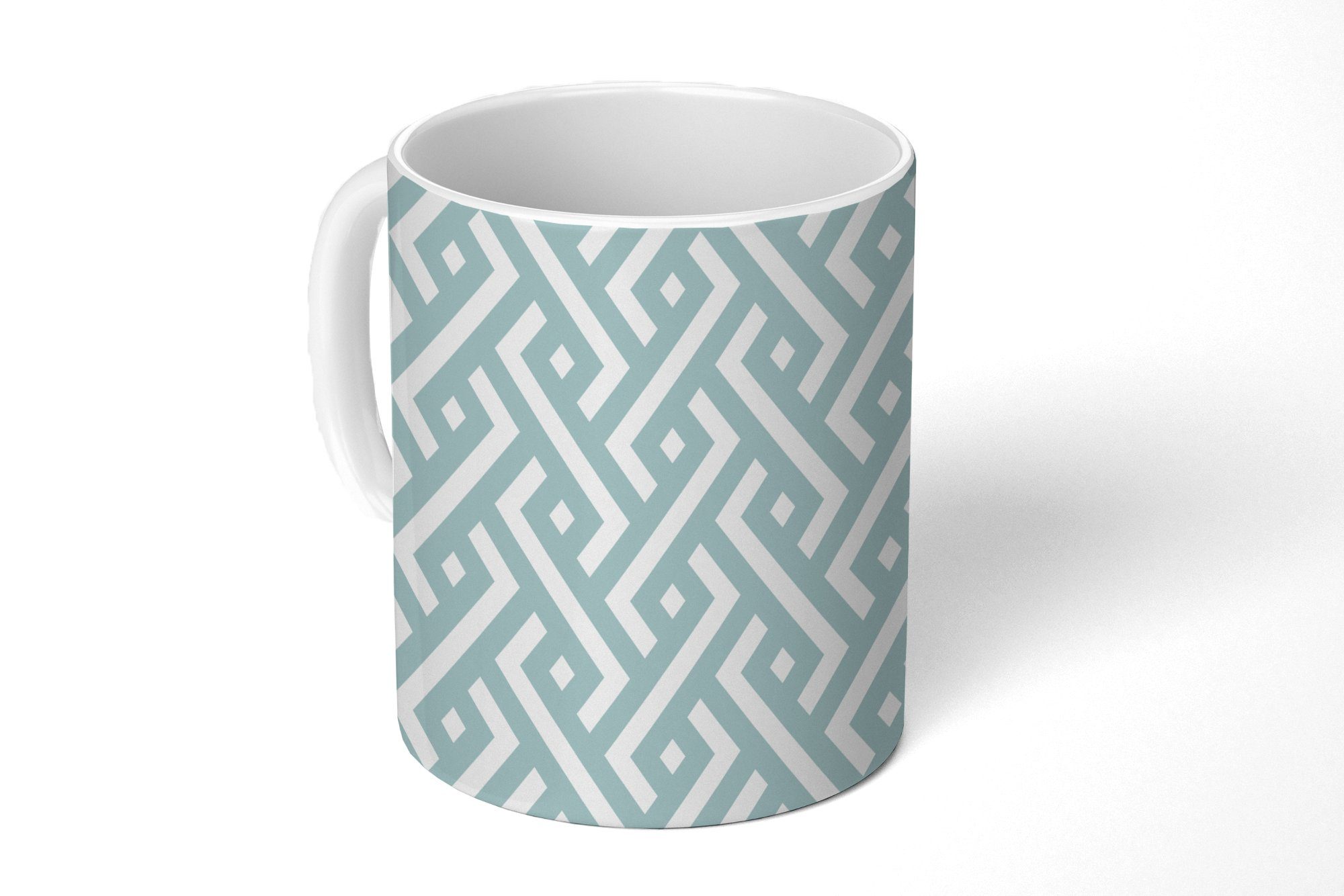MuchoWow Tasse Muster - Abstrakt - Geometrie, Keramik, Kaffeetassen, Teetasse, Becher, Teetasse, Geschenk