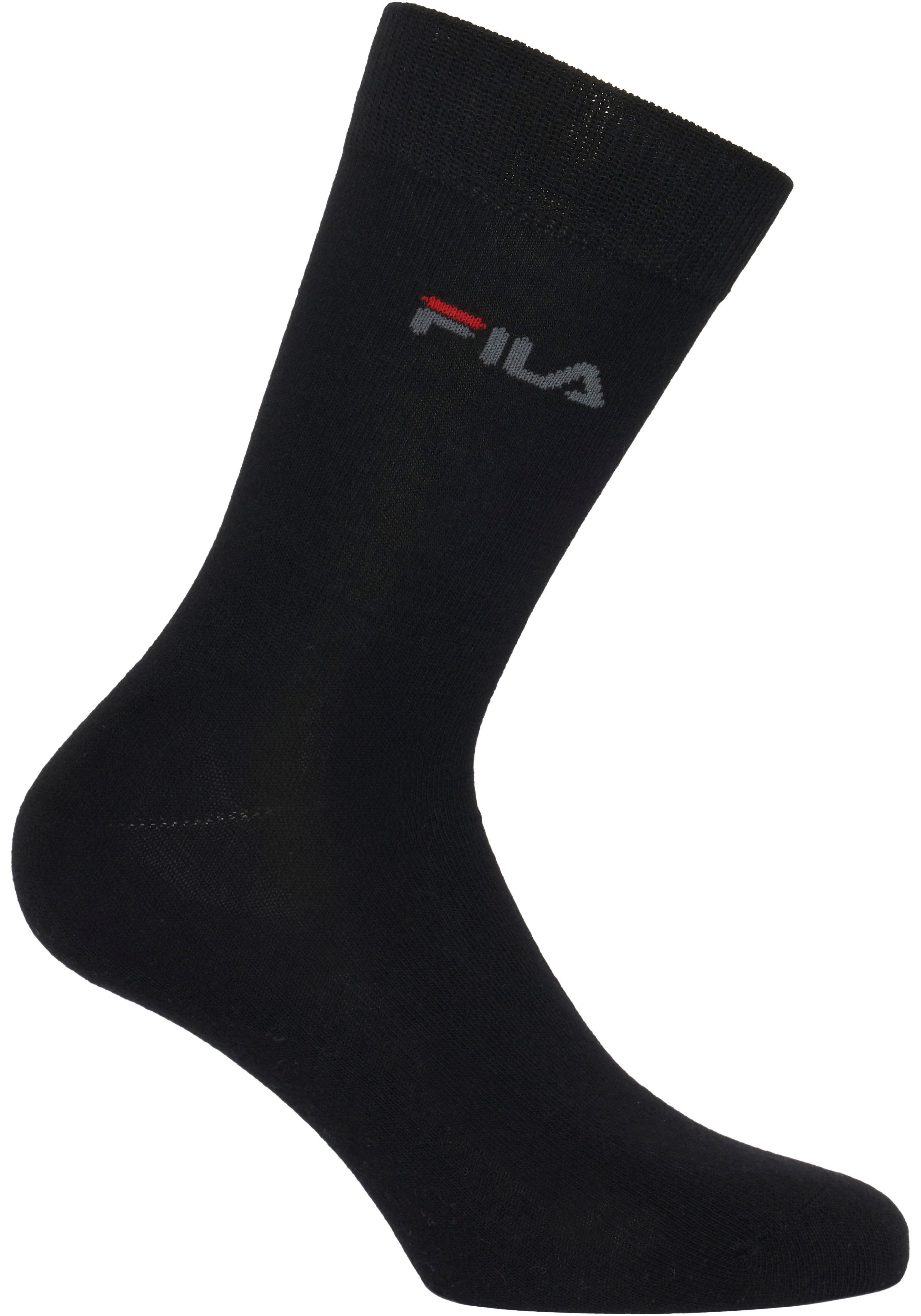 Fila Socken UNISEX LIFESTYLE PLAIN SOCKS (6-Paar, 6 Paar) mit eingestrickem Logo – Bild 5 von 5