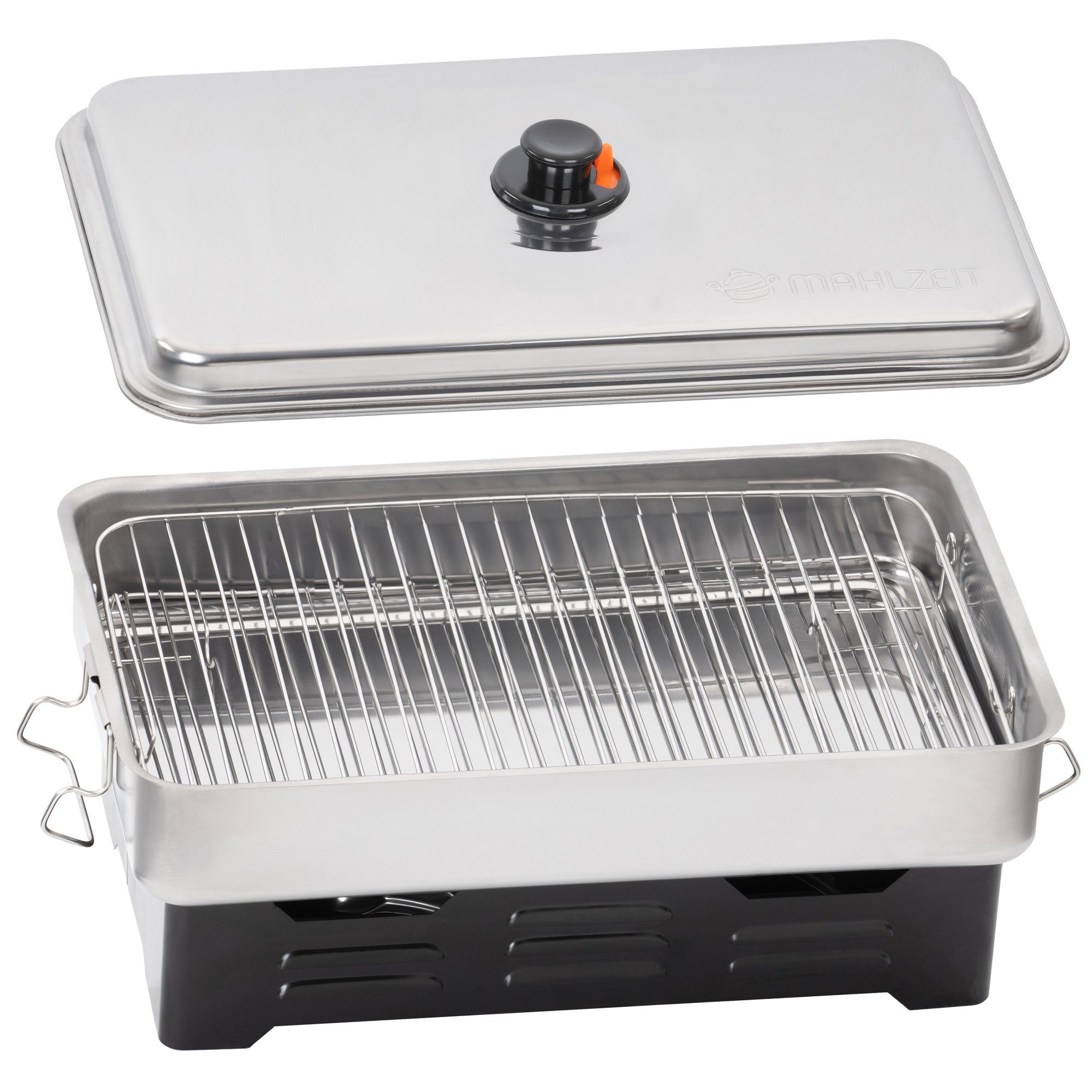 Mahlzeit Räucherofen Edelstahl Tischräucherofen, Räucherofen regulierbarer Rauchabzug