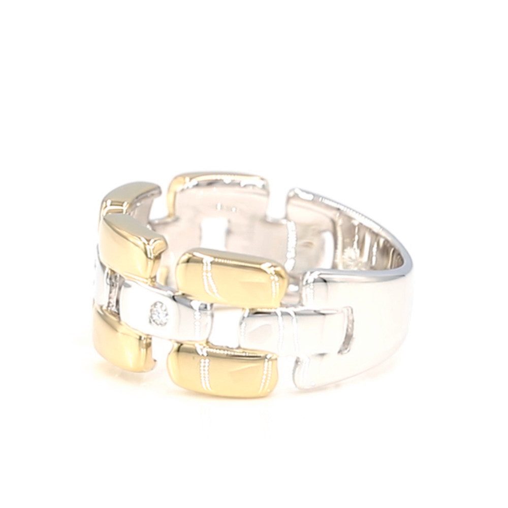 Cavill Diamantring Diamantring aus Sterlingsilber, rhodiniert (1-tlg)