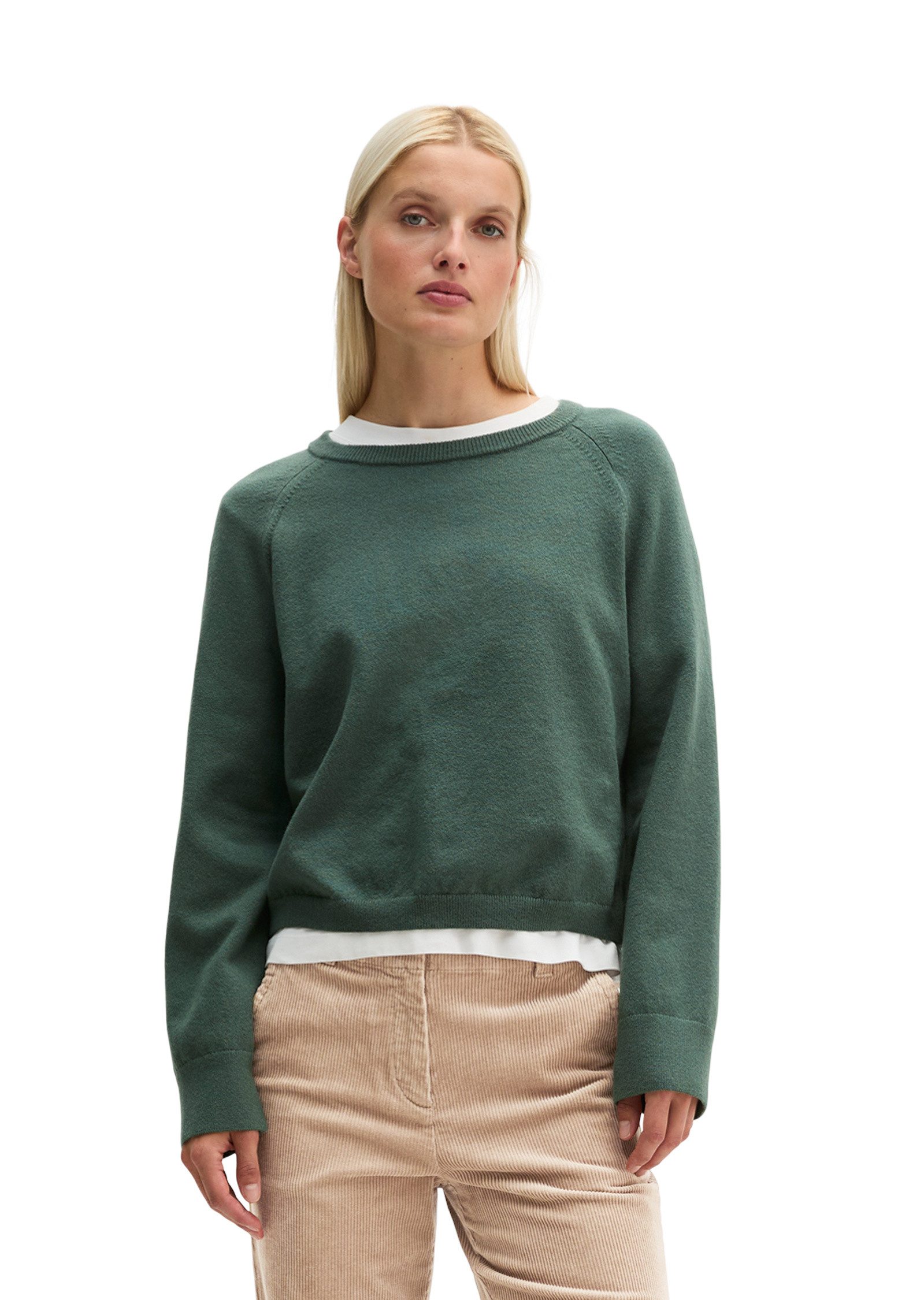 Marc O'Polo Strickpullover aus Cotton Wool Stretch
