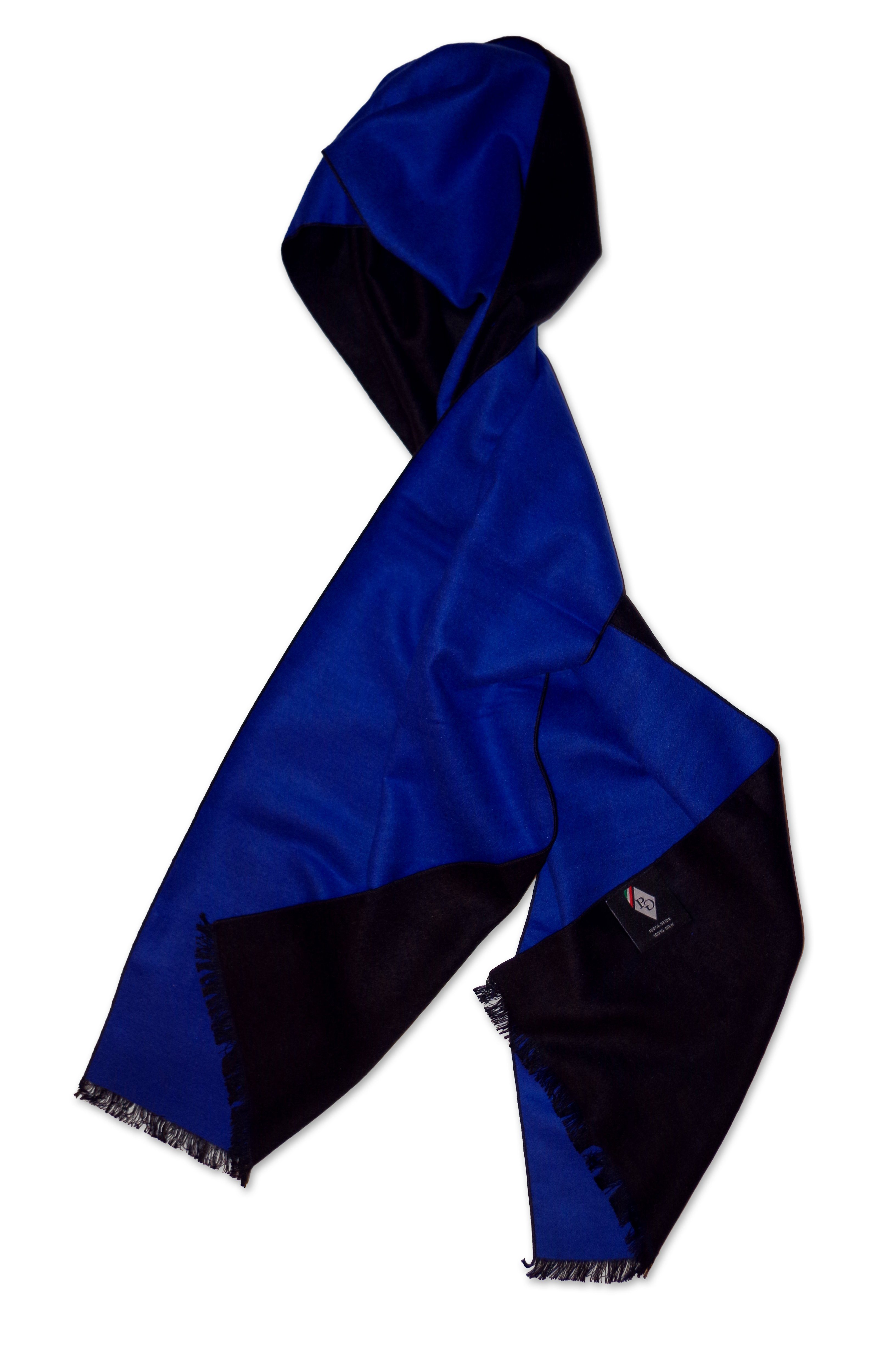 Posh Gear Schal blau aus Seide Seiden Setafina, 100% Seidenschal