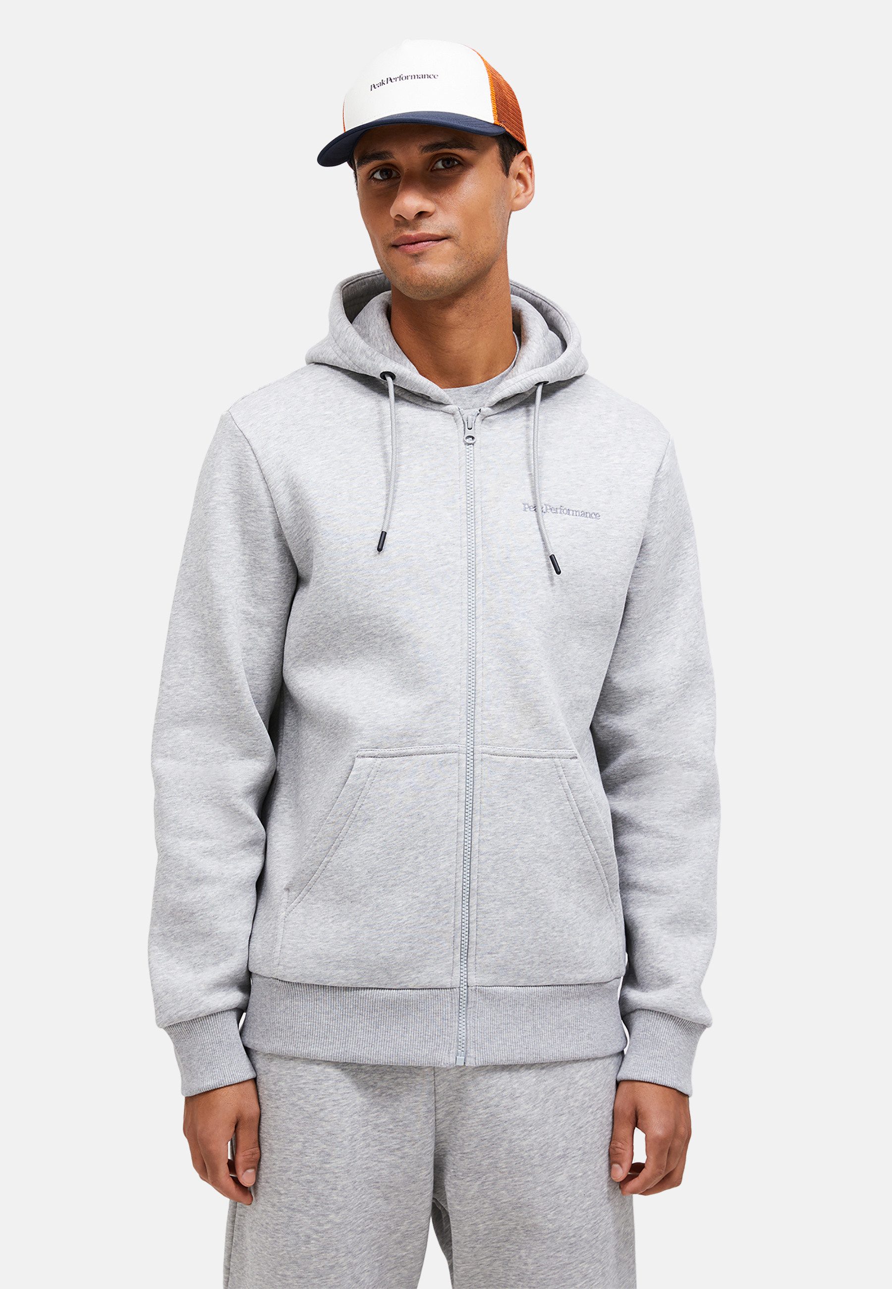 Peak Performance Kapuzensweatshirt M Original Small Logo Zip Hood mit Kapuze