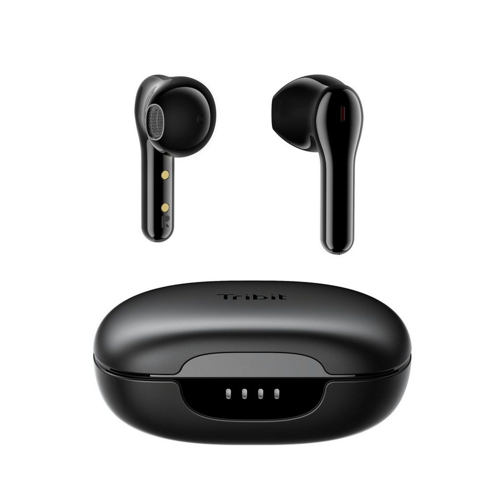 Tribit FlyBuds C2 wireless Semi-in-Ear-Kopfhörer, HiFi Kopfhörer Bluetooth- Kopfhörer (Voice Assistant, Bluetooth, A2DP Bluetooth, HFP, AVRCP Bluetooth,  Anrufgeräuschunterdrückung, Stereo, IPX7 Wasserdicht, True Wireless)