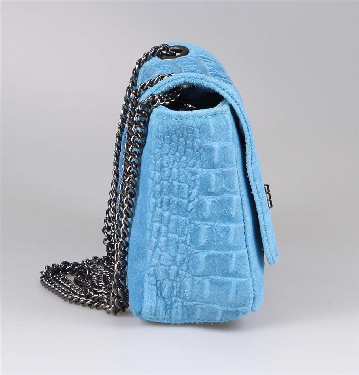 ITALYSHOP24 Schultertasche Made in Italy Damen Leder Tasche CrossOver, mit günstig online kaufen