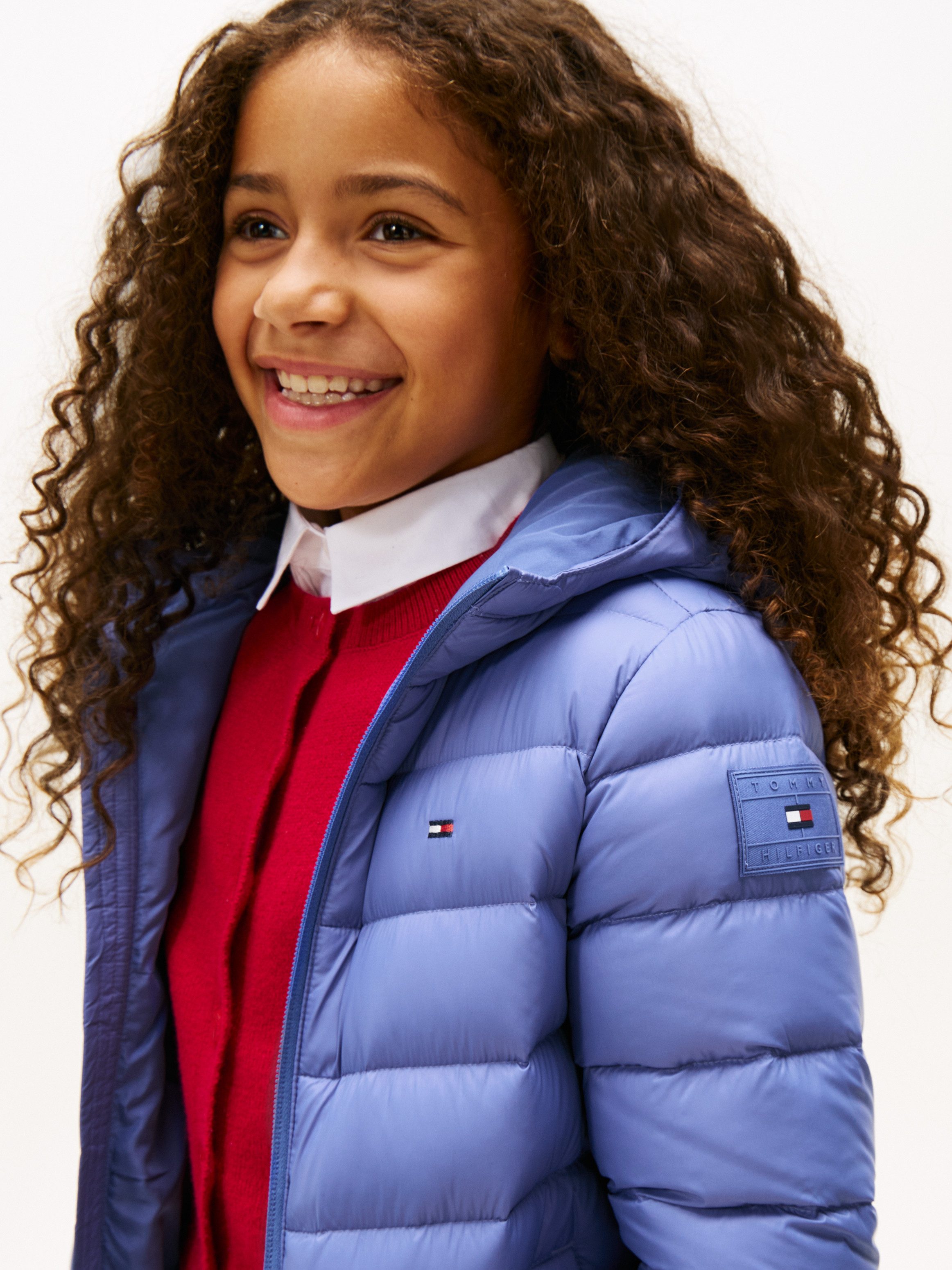 Tommy Hilfiger Steppjacke U LIGHT DOWN HOODED JACKET Kinder bis 16 Jahre