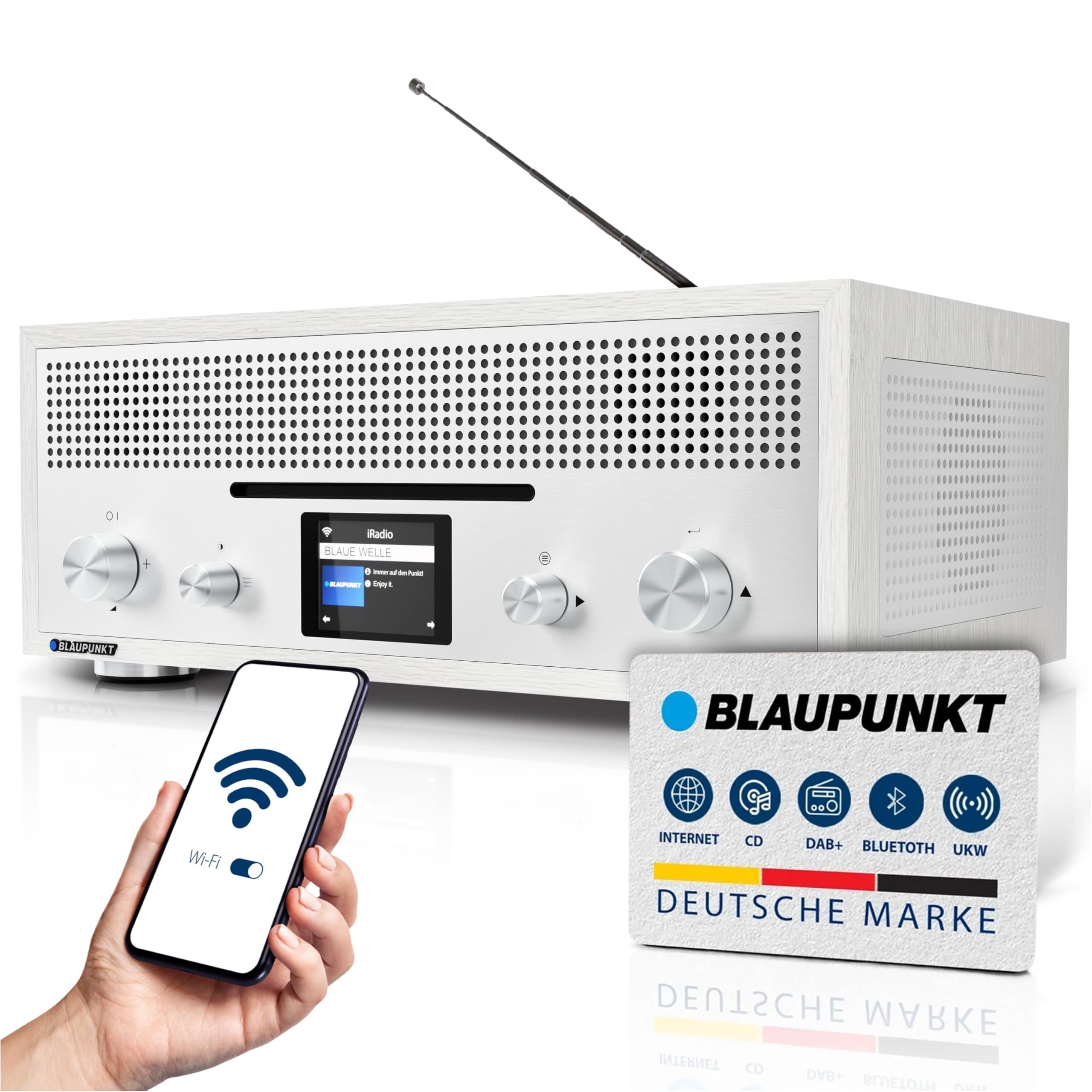 Blaupunkt RXD 1900 Radio (Retro-Design, Bluetooth, WLAN, Farbdisplay, UKW, DAB)