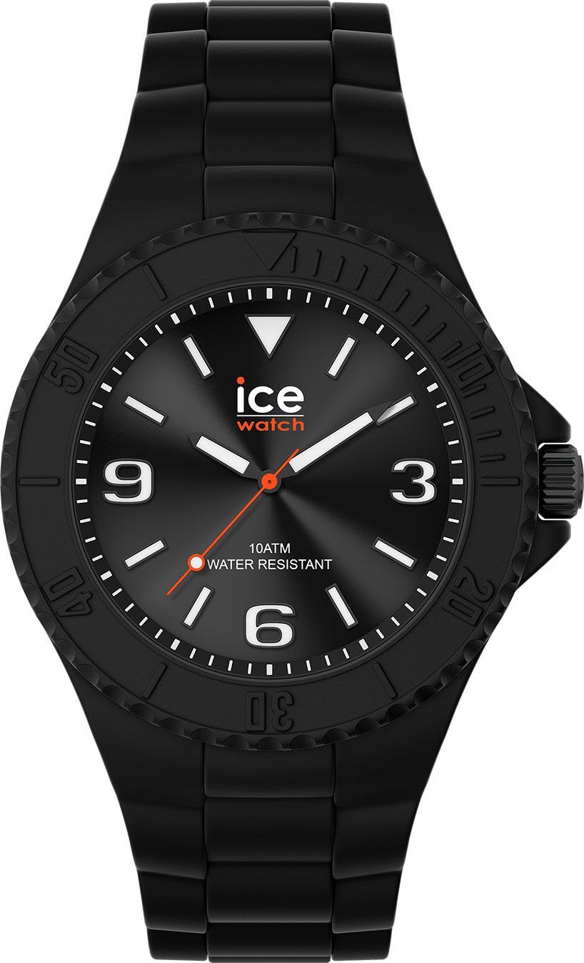 Large Black 019874 ICE - - Quarzuhr schwarz generation - ice-watch 3H,