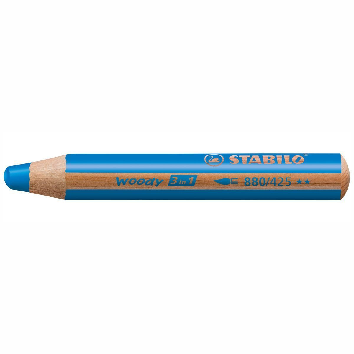 STABILO Buntstift STABILO Woody 3 in 1, Woody Malstift Farbstift Wasserfarbe Wachsmalkreide, alle Цвета(ов)