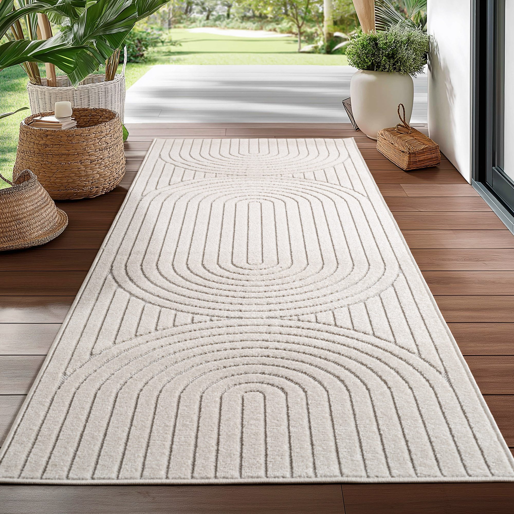 Ayyildiz Teppiche Outdoorteppich NOVA 1201, rechteckig, Höhe: 5 mm, Läufer, In und Outdoor, Wohnzimmer, Aussenbereich