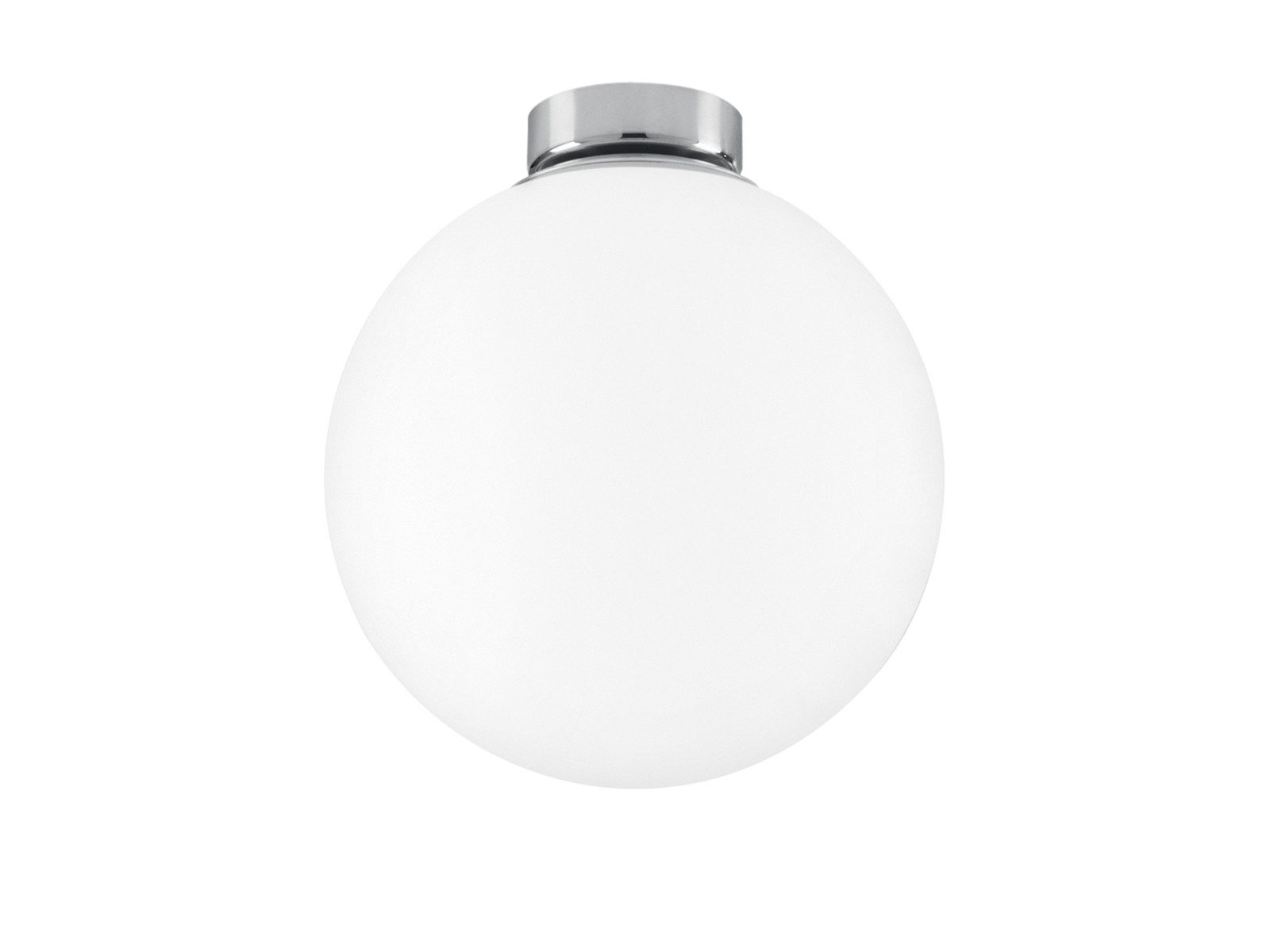 Luce Ambiente Design LED Deckenleuchte mit Glas-Kugel Lampenschirm, Ø 20cm, Dimmfunktion, LED wechselbar, Warmweiß, klein-e Kugel-Lampe mit Leuchmittel in 3 Stufen dimmbar über Schalter