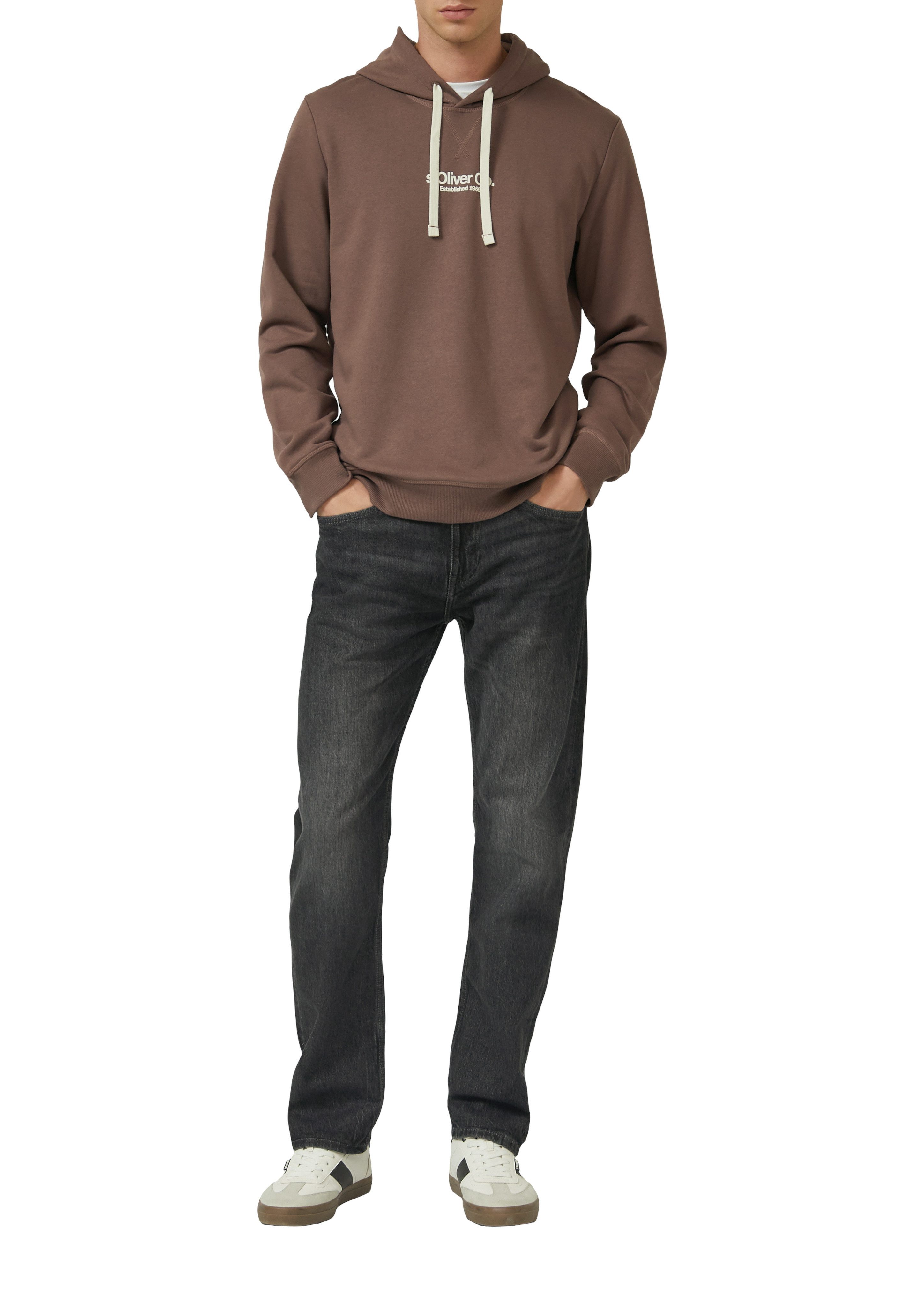 s.Oliver Hoodie mit Logo Schriftzug