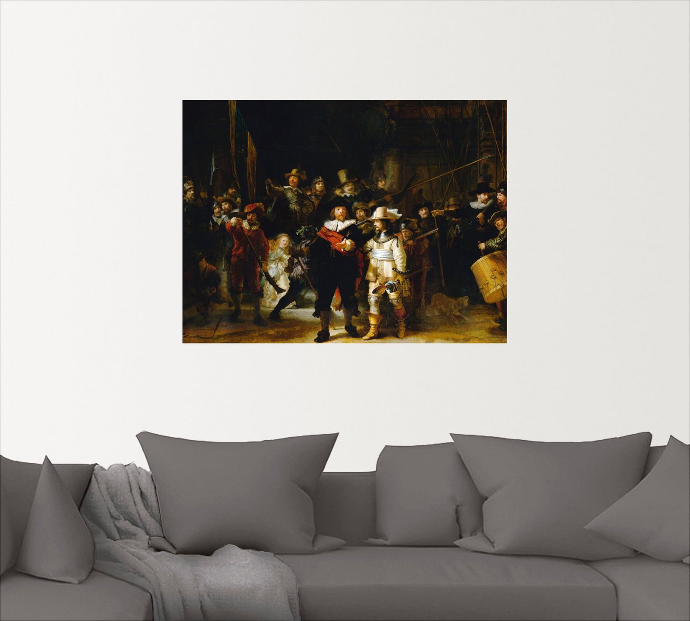Artland Wandbild »Die Nachtwache. 1642«, Porträts (1 Stück), in vielen Größen & Produktarten -Leinwandbild, Poster, Wandaufkleber / Wandtattoo auch für Badezimmer geeignet-kaufen