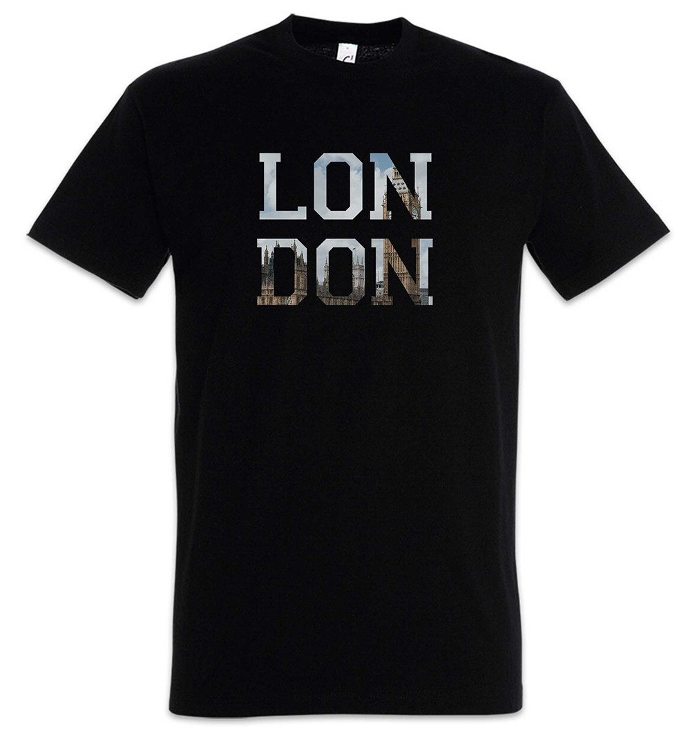 Urban Backwoods Print-Shirt London Herren T-Shirt Skyline Stadt City UK England Großbritannien (1-tlg) Great Britain United Kingdom