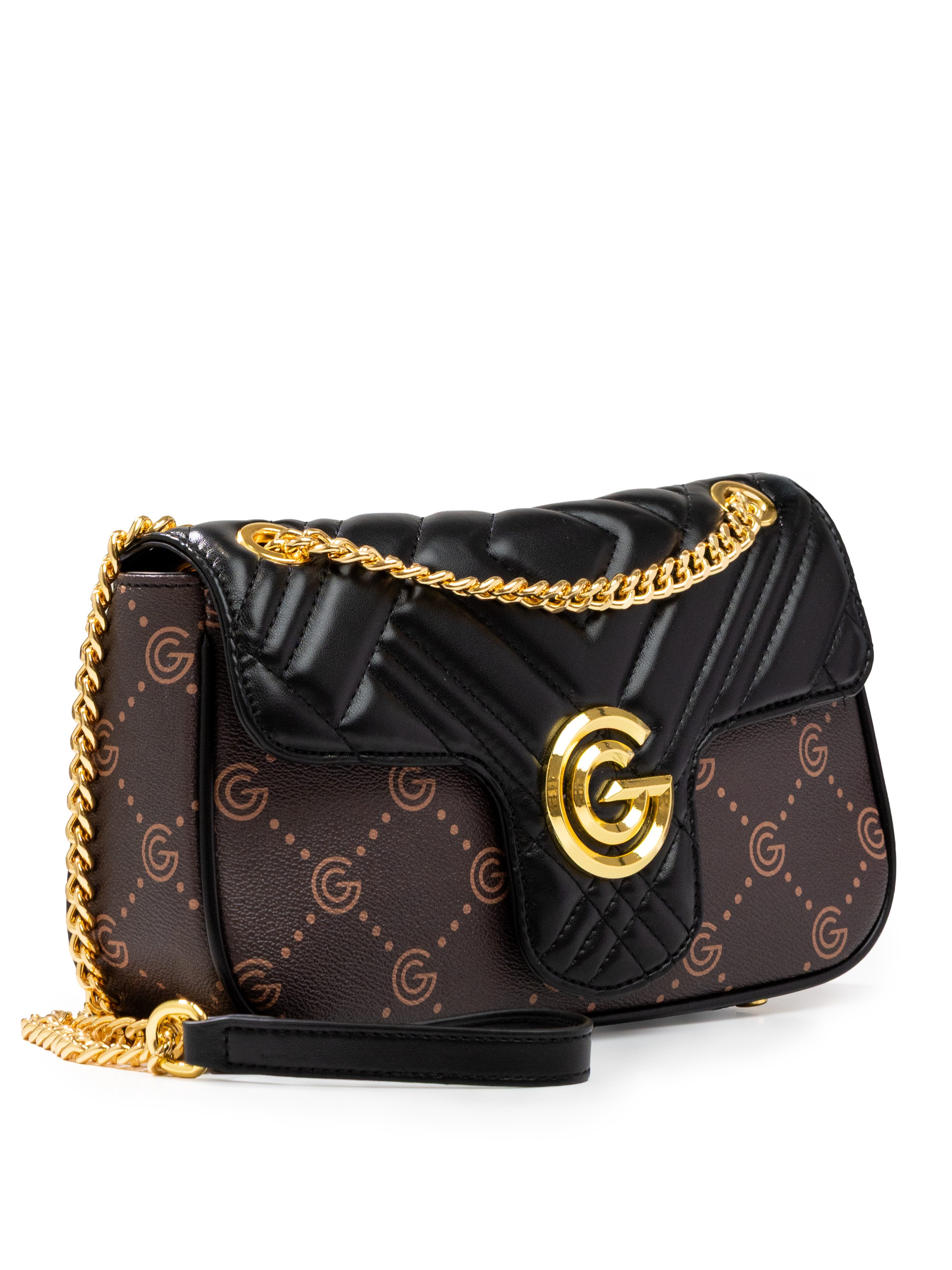 GABRIELLA G By Gabriella Gucci Umhängetasche CINDY, Damen Umhängetasche, Handtasche, Tragetasche mit Logoverzierung