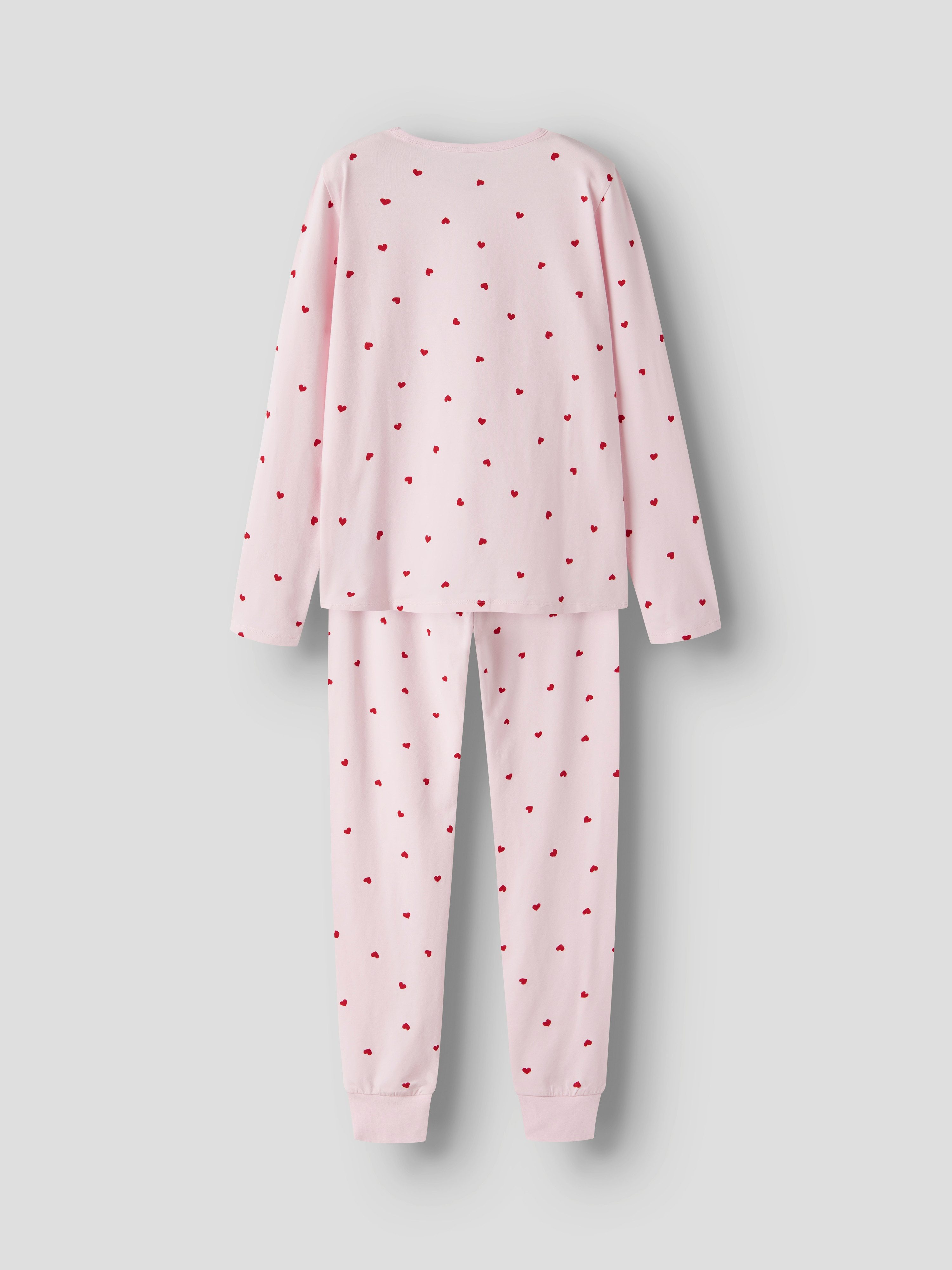 Name It Schlafanzug NKFNIGHTSET PEYOTE HEARTS NOOS (Set, 2 tlg) Baumwollmischung, elastisches Taille