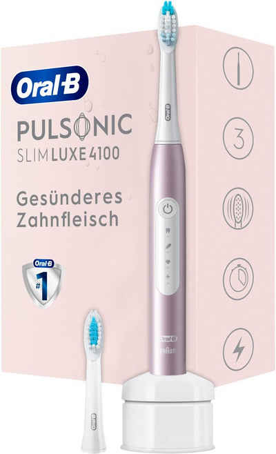 Oral B Schallzahnbürste Pulsonic Slim Luxe 4100, Aufsteckbürsten: 2 St.