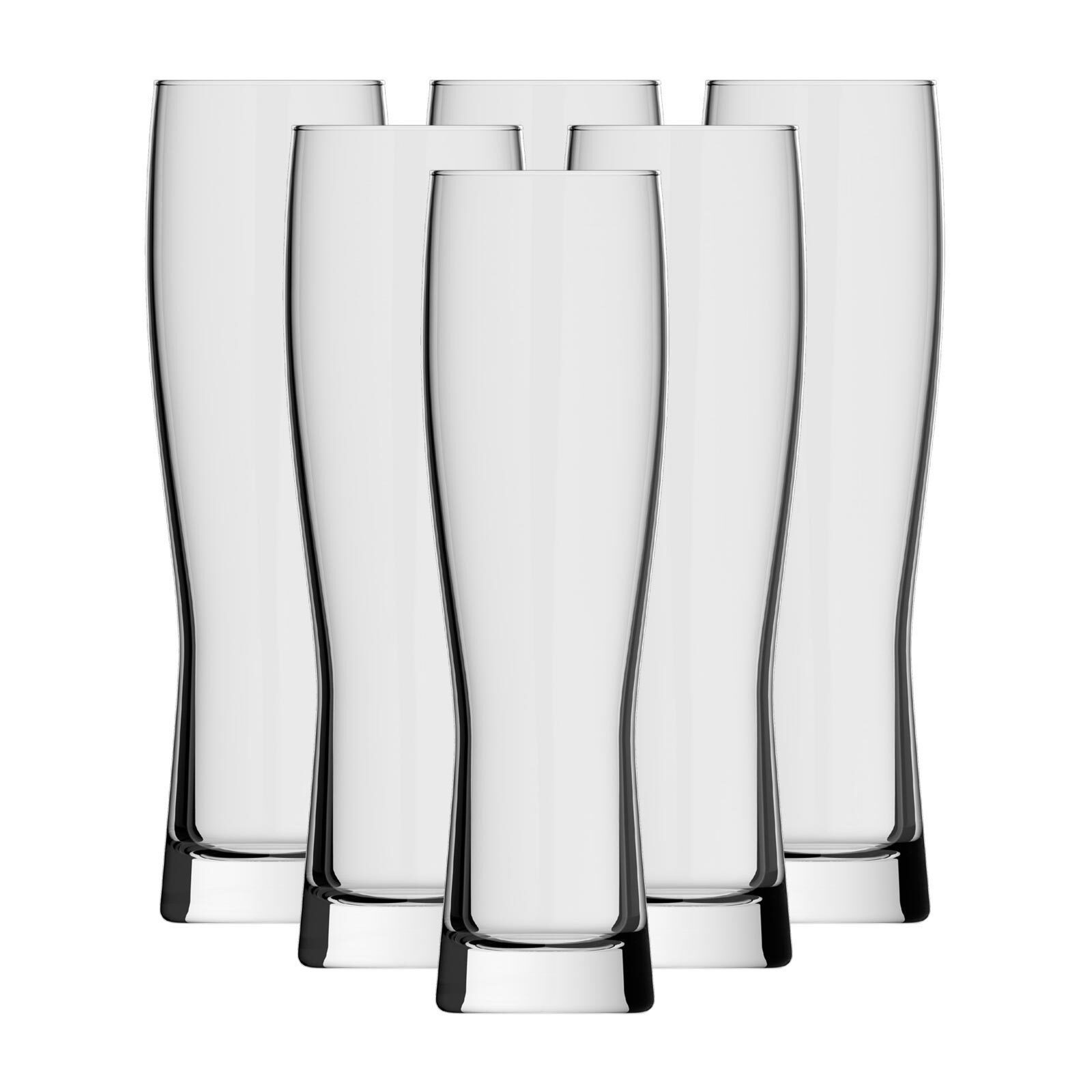 rastal Bierglas Monaco Slim Weizenbiergläser 0,5 l 6er Set, Glas