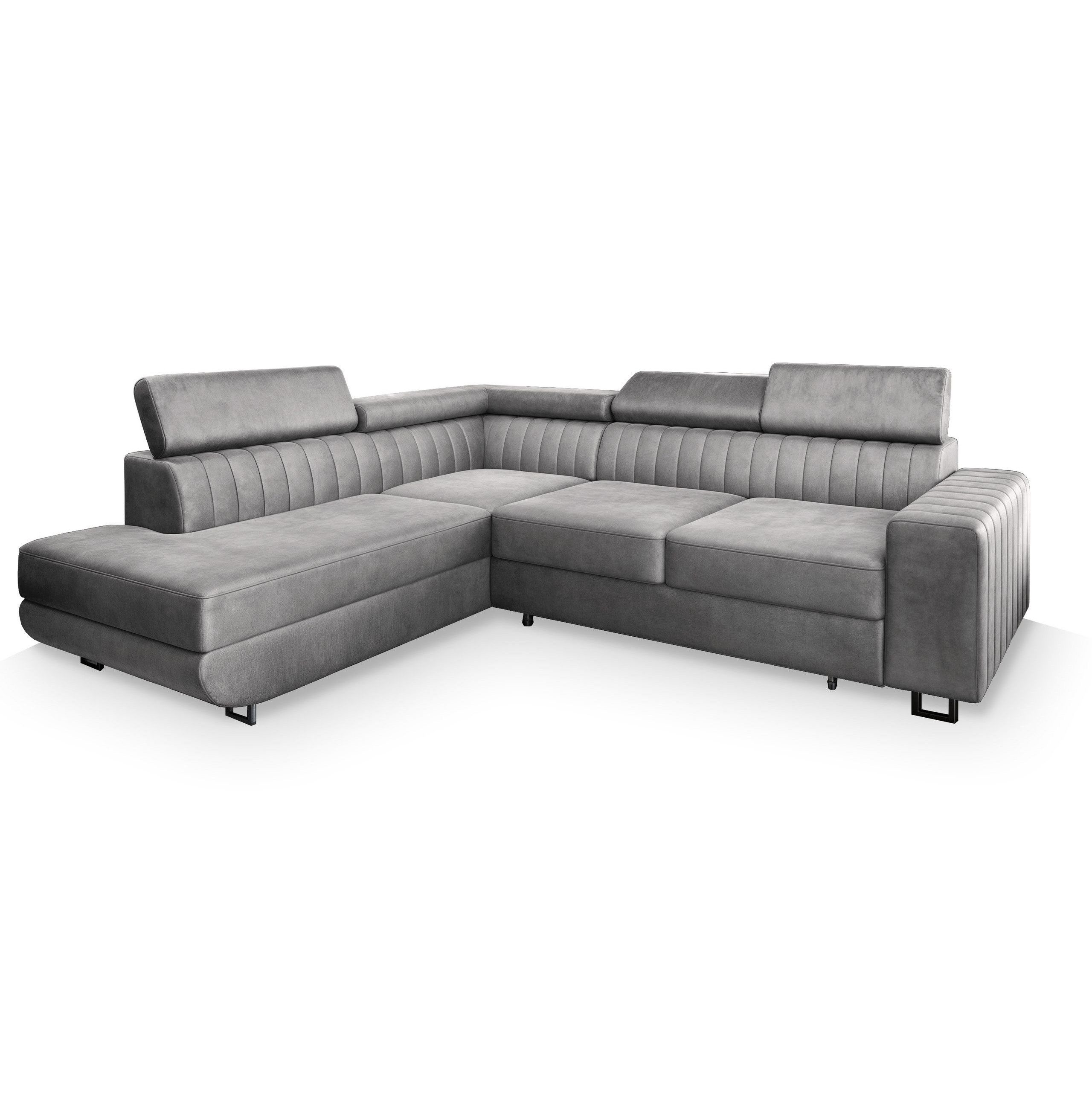 Masseno Ecksofa NOLA mit Schlaffunktion L-Form, Sofa mit Bettkasten günstig online kaufen