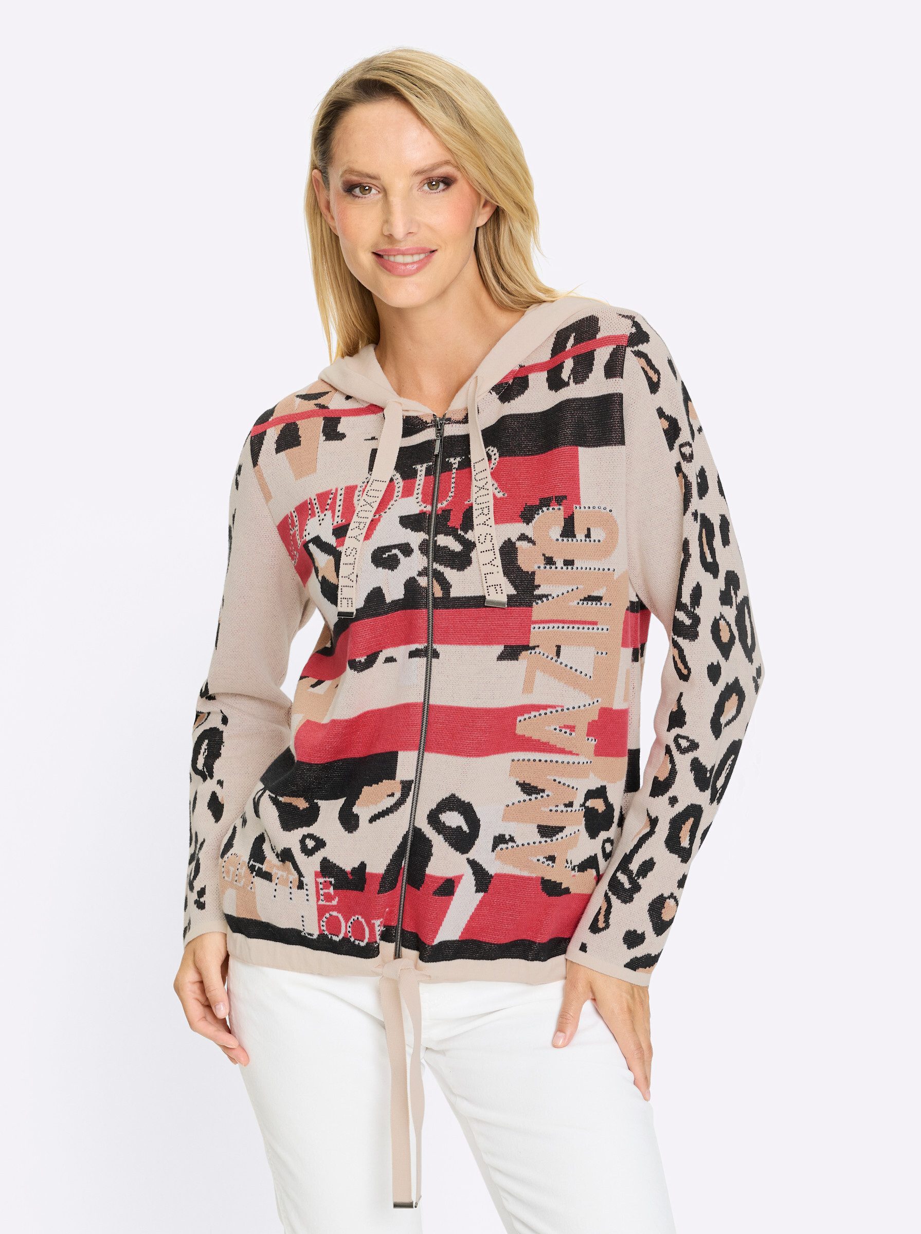 heine Strickjacke Jacquardstrickjacke . günstig online kaufen