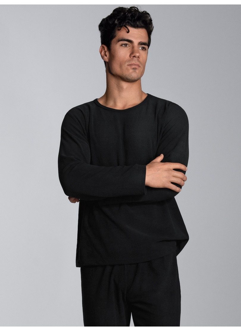 Trigema Strickfleece-Pullover TRIGEMA Fleece–Rundhalsshirt