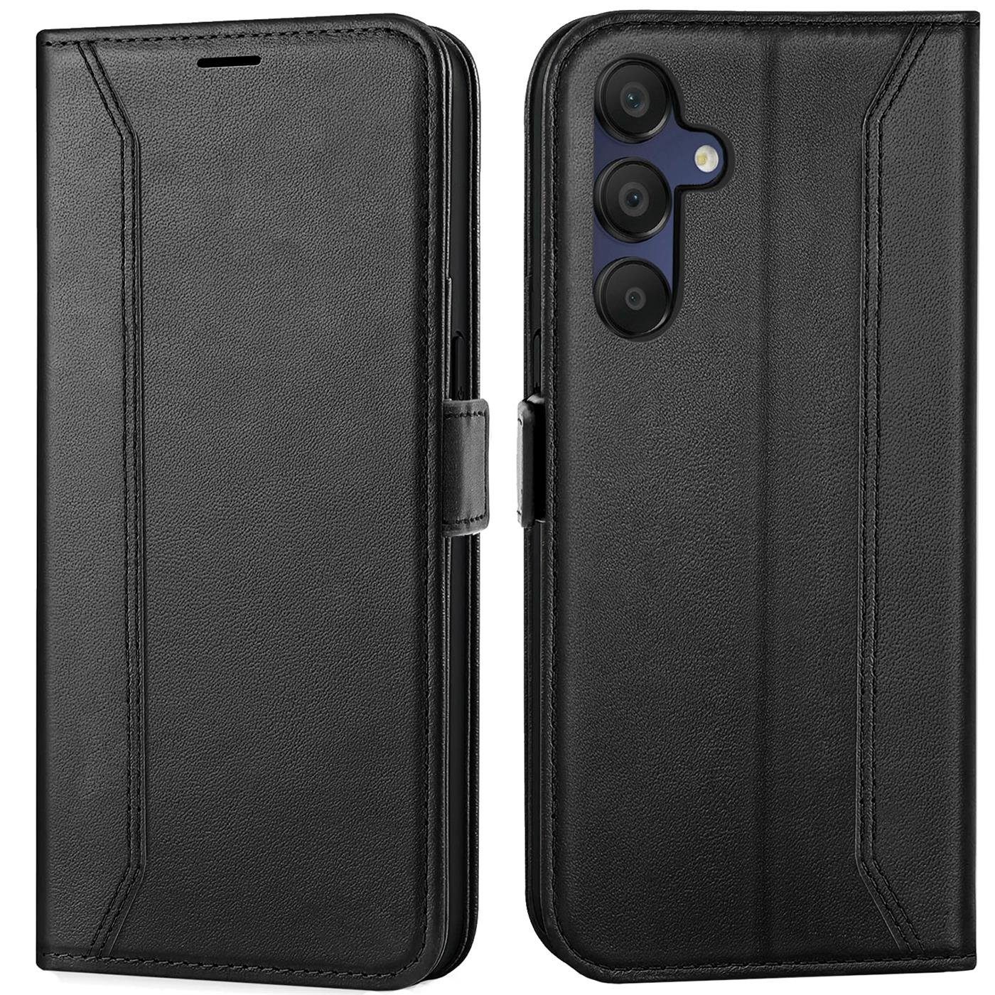 CoolGadget Handyhülle Wallet Klapptasche Cover Case für Samsung Galaxy A35 5G 6,6 Zoll, Handy Tasche mit RFID Schutz Kartenfach Book Schutzhülle