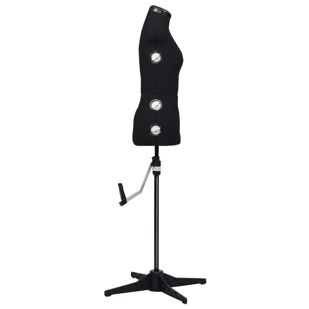 vidaXL Schneiderpuppe Schneiderpuppe Verstellbar Weiblich Schwarz S Größe 33-40 – Bild 4 von 5