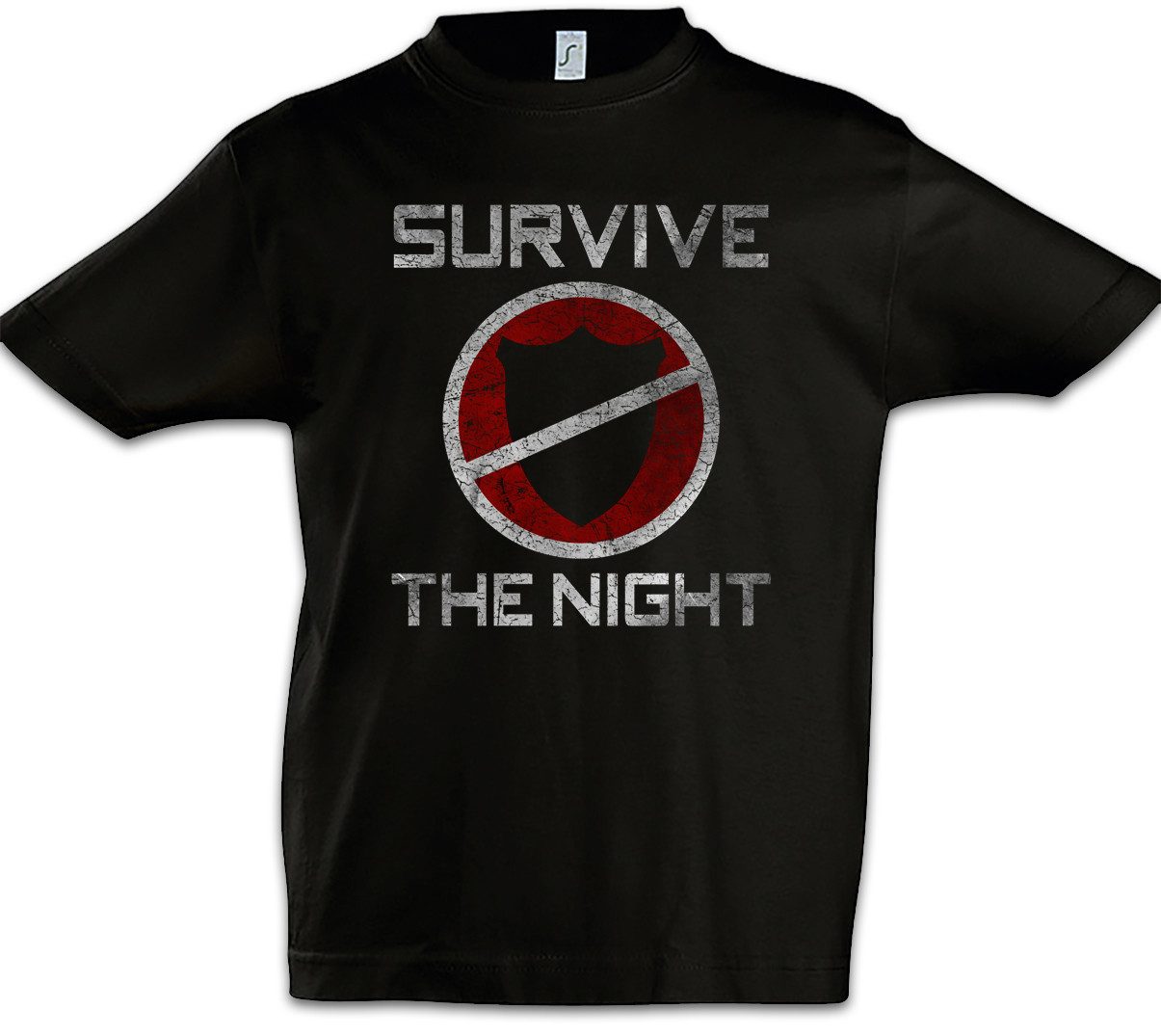 Print-Shirt Survive The Night Kinder T-Shirt The Mask Maske Purge God Symbol