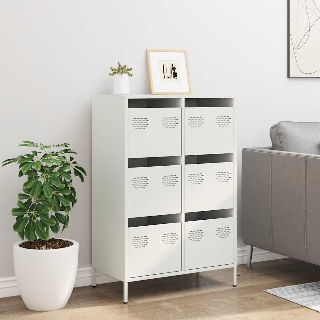 vidaXL Highboard Highboard Weiß 68x39x101,5 cm günstig online kaufen