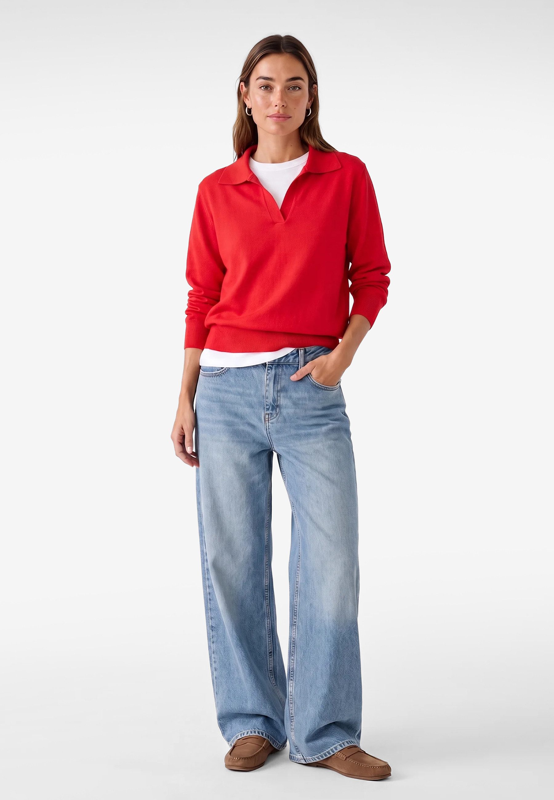 Koton Strickpullover Koton Vizyon Gestrickter Polo Pullover