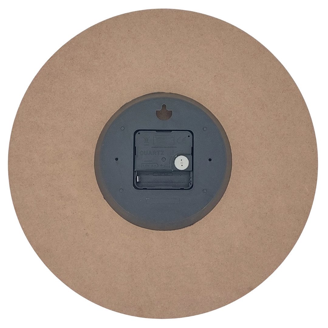 abc HOME Wanduhr, mit Motiv, Rosen, Quarzuhrwerk, batteriebetrieben, 30 cm Ø