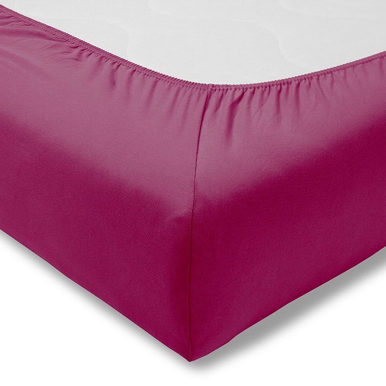 Estella Spannbettlaken Jersey-Stretch-Spannbetttuch, Jersey-Elasthan, Gummizug: rundum, (1 Stück), Der Maßanzug für die Matratze – Bild 2 von 3