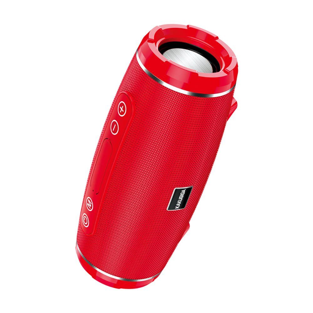 Kaku Tragbarer 5.0 Bluetooth Speaker Lautsprecher 360 Stereo Surround LED  Beleuchtung kompatibel mit Smartphone Laptop Rot Bluetooth-Lautsprecher  online kaufen | OTTO