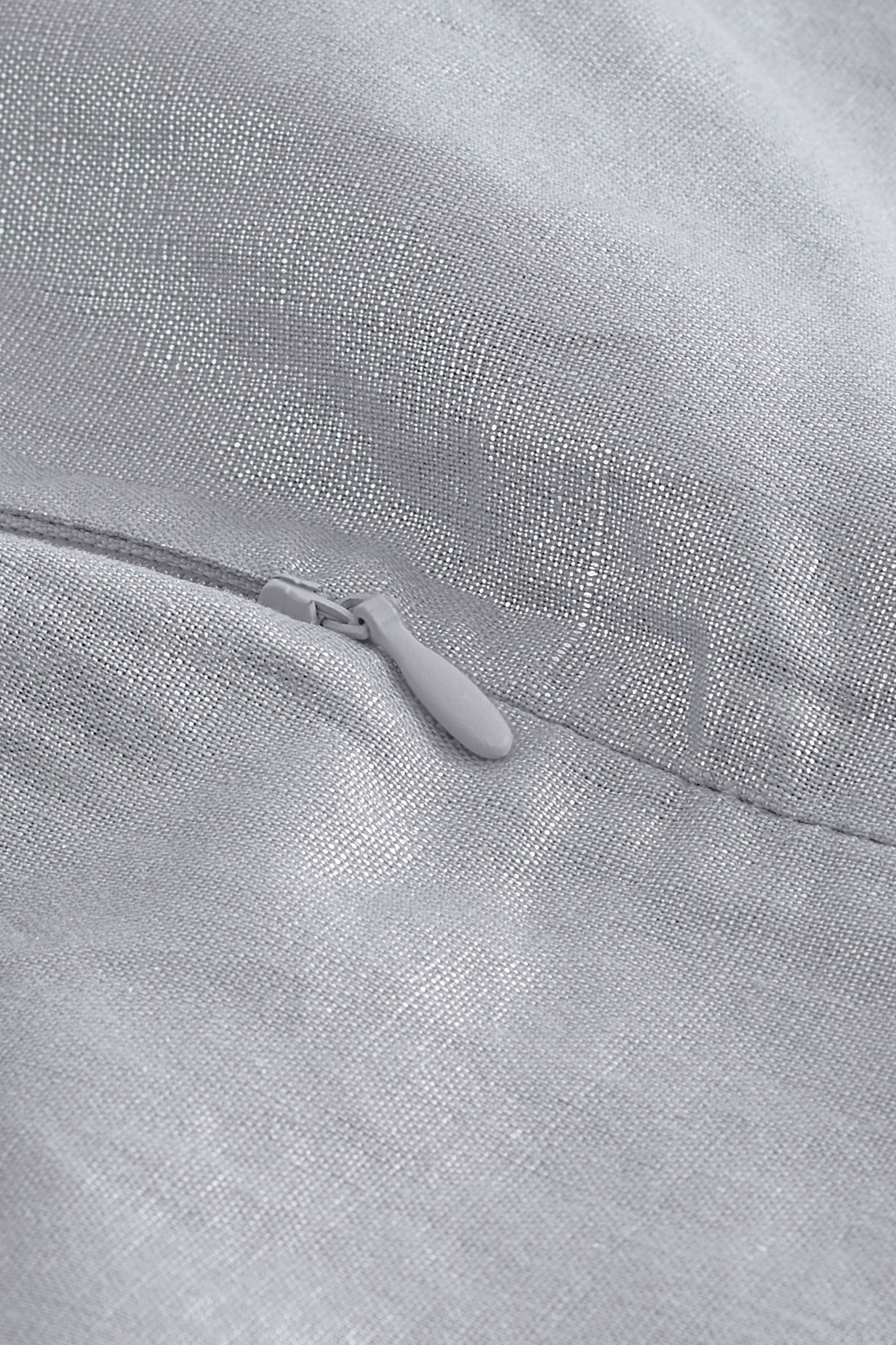 Next Minirock Minirock in Metallic-Optik aus Leinengemisch (1-tlg)