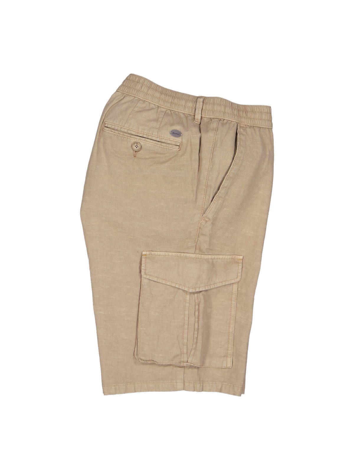 Engbers Cargobermudas Herren Cargo Shorts in Leinenoptik, Cognac – Bild 5 von 5