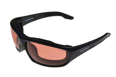 Gamswild Skibrille »WS4734 Skibrille Gletscherbrille Snowboardbrille Sonnenbrille Damen Herren Fahrradbrille Unisex, orange, grau«, TR90 / polarisiert